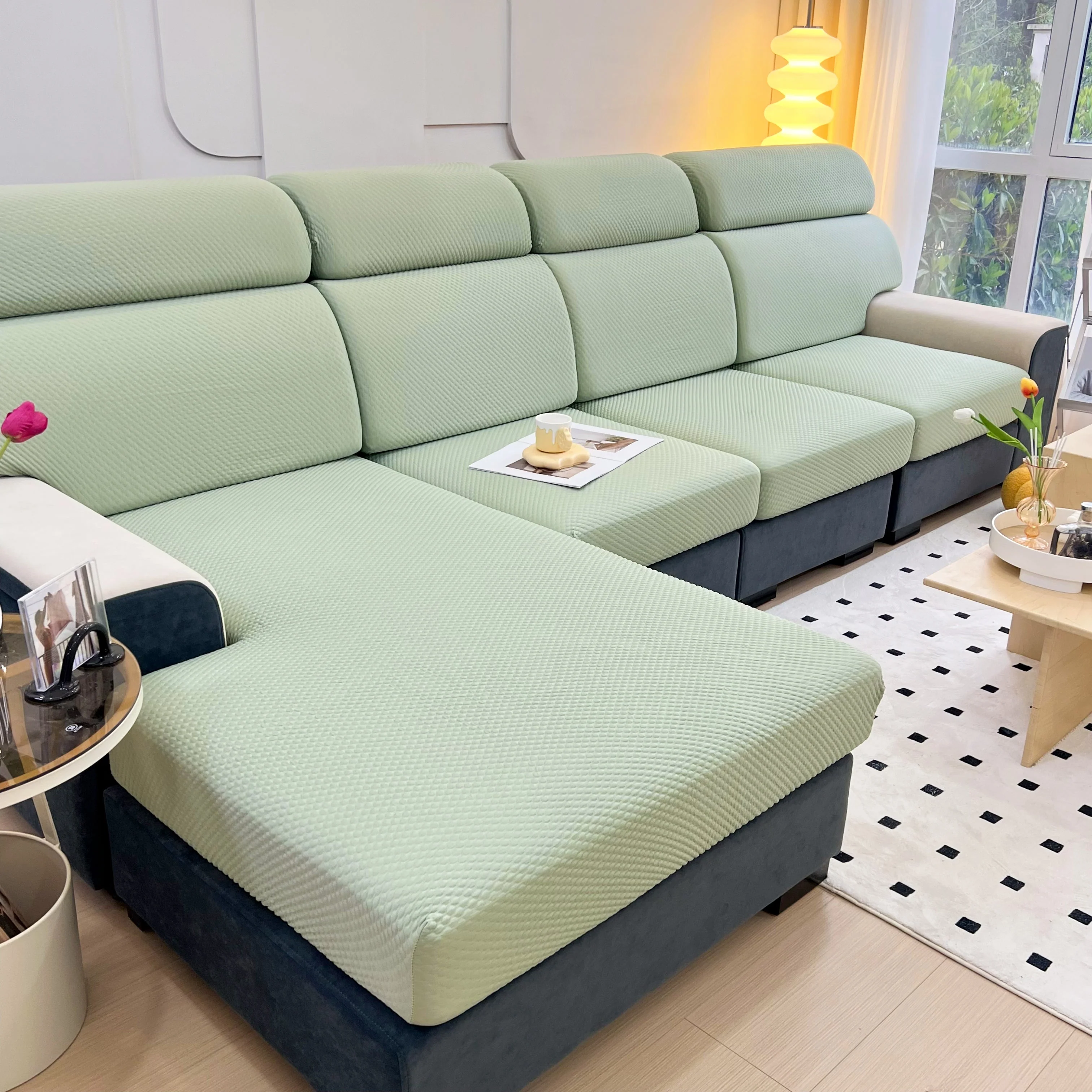 Cooling Stretch Sofa Seat Cushion Covers, Slip Covers for Cushions, Universal Couch Cushion Protector - Image 69