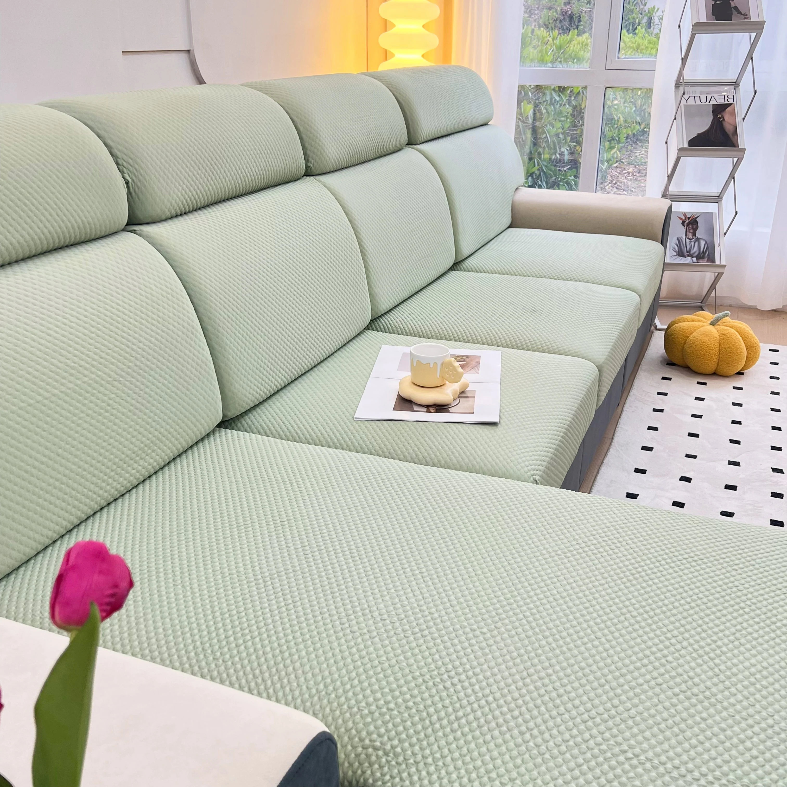 Cooling Stretch Sofa Seat Cushion Covers, Slip Covers for Cushions, Universal Couch Cushion Protector - Image 72