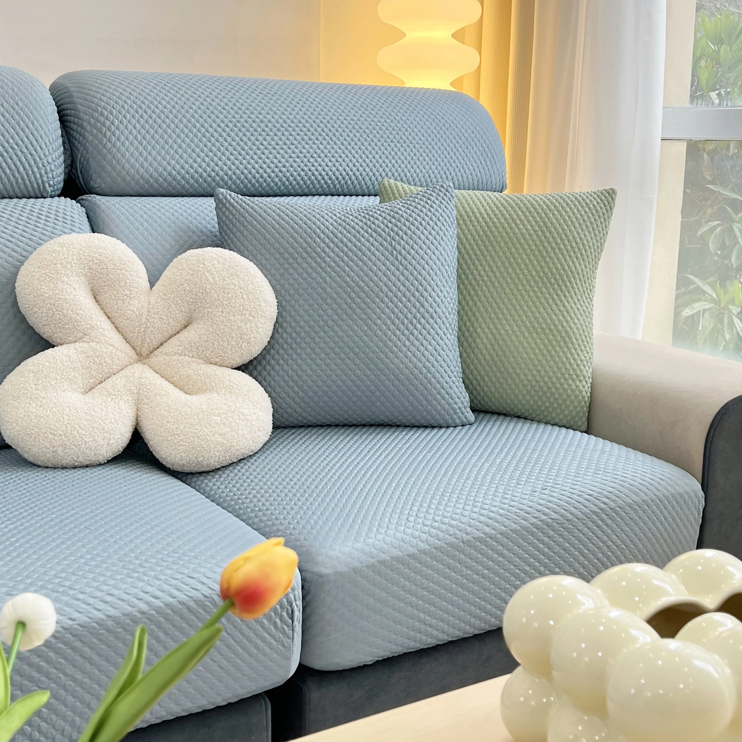 Cooling Stretch Sofa Seat Cushion Covers, Slip Covers for Cushions, Universal Couch Cushion Protector - Image 80