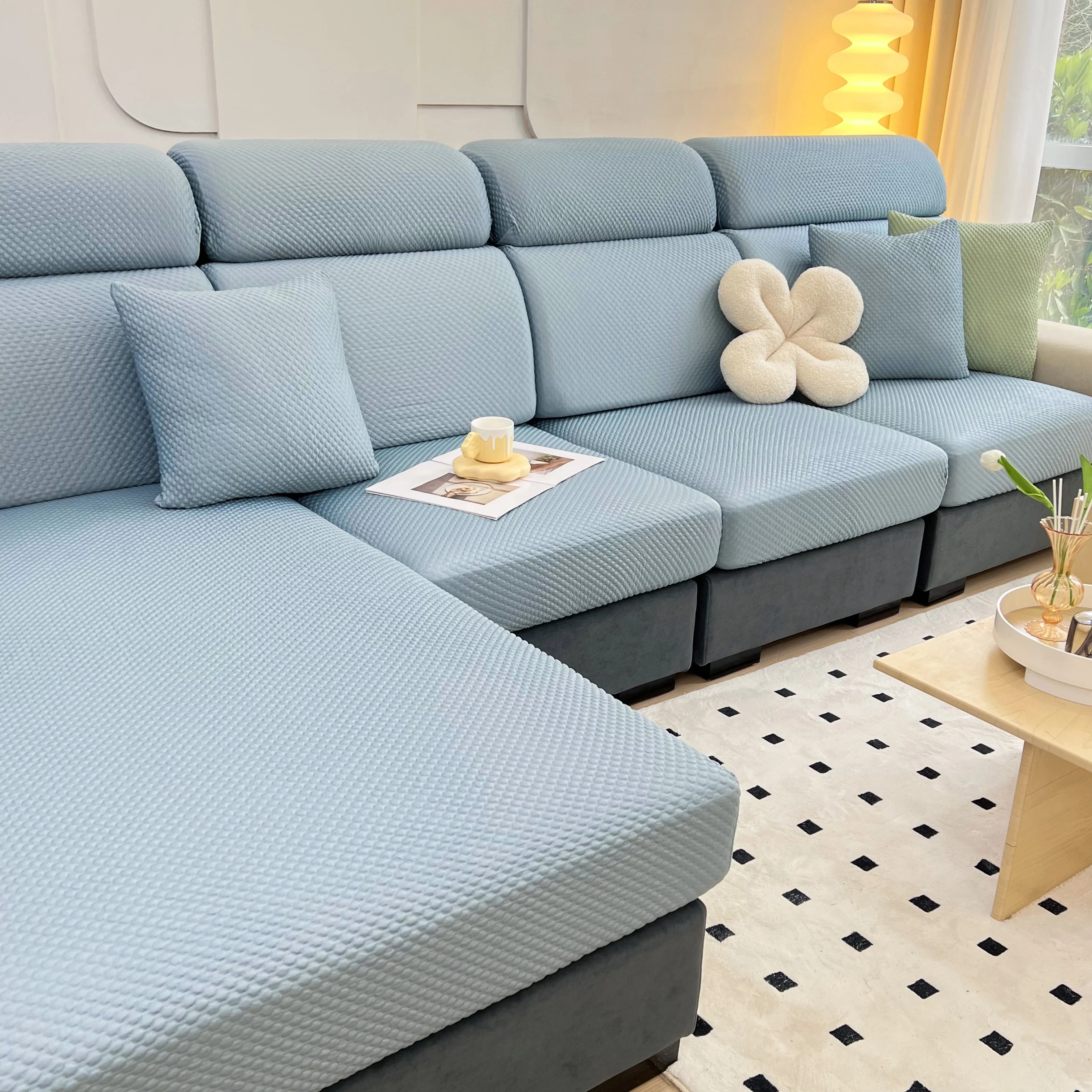 Cooling Stretch Sofa Seat Cushion Covers, Slip Covers for Cushions, Universal Couch Cushion Protector - Image 84