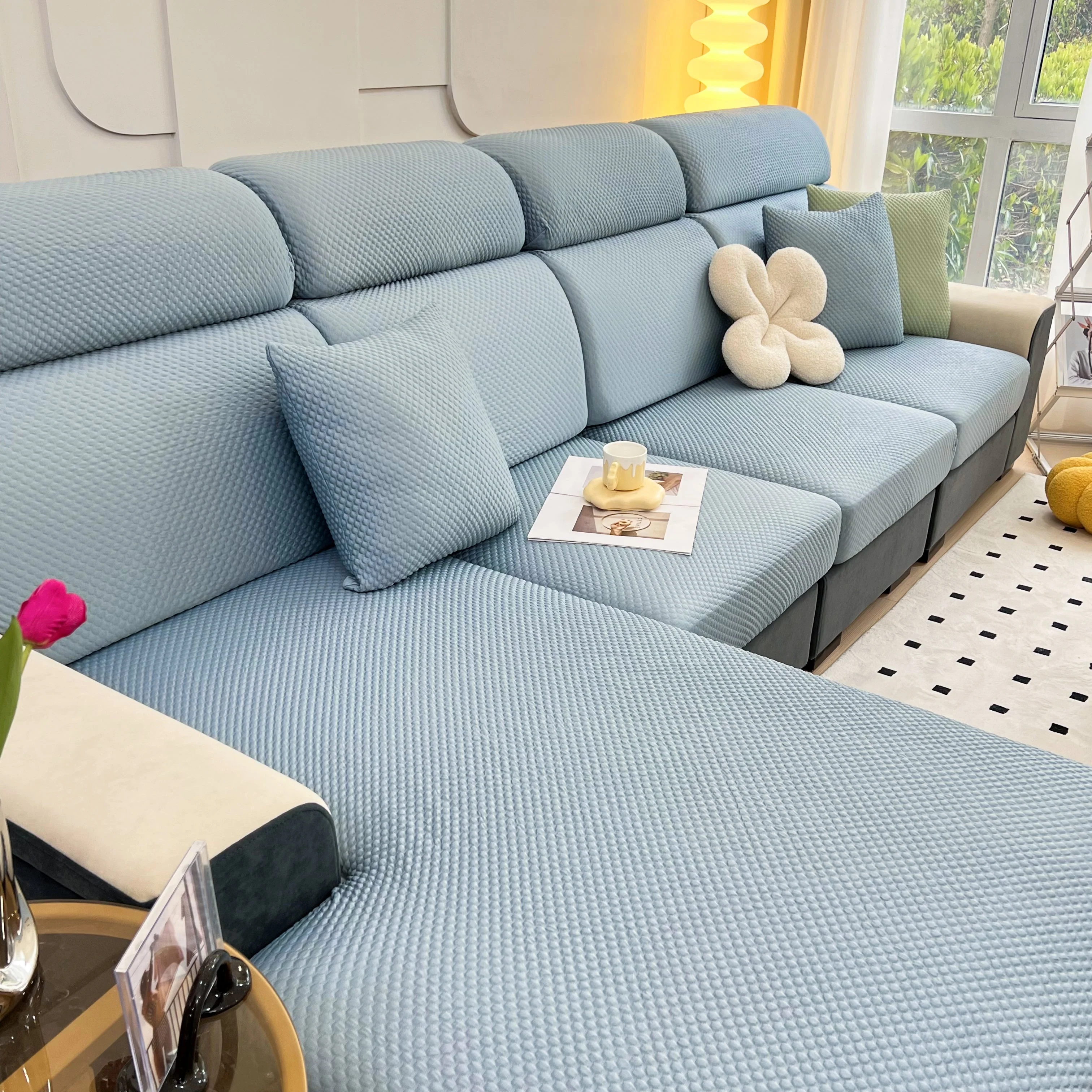 Cooling Stretch Sofa Seat Cushion Covers, Slip Covers for Cushions, Universal Couch Cushion Protector - Image 86