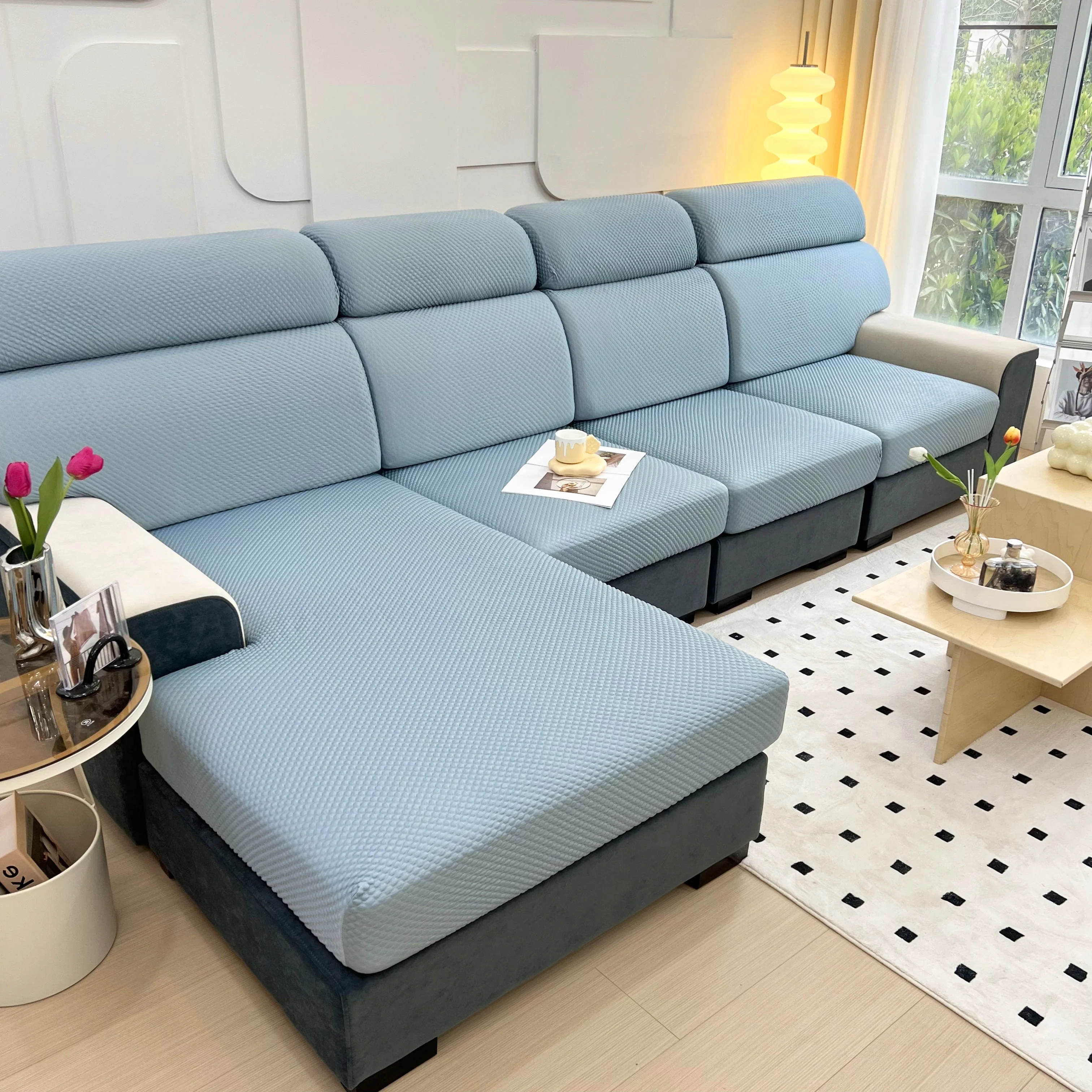 Cooling Stretch Sofa Seat Cushion Covers, Slip Covers for Cushions, Universal Couch Cushion Protector - Image 91