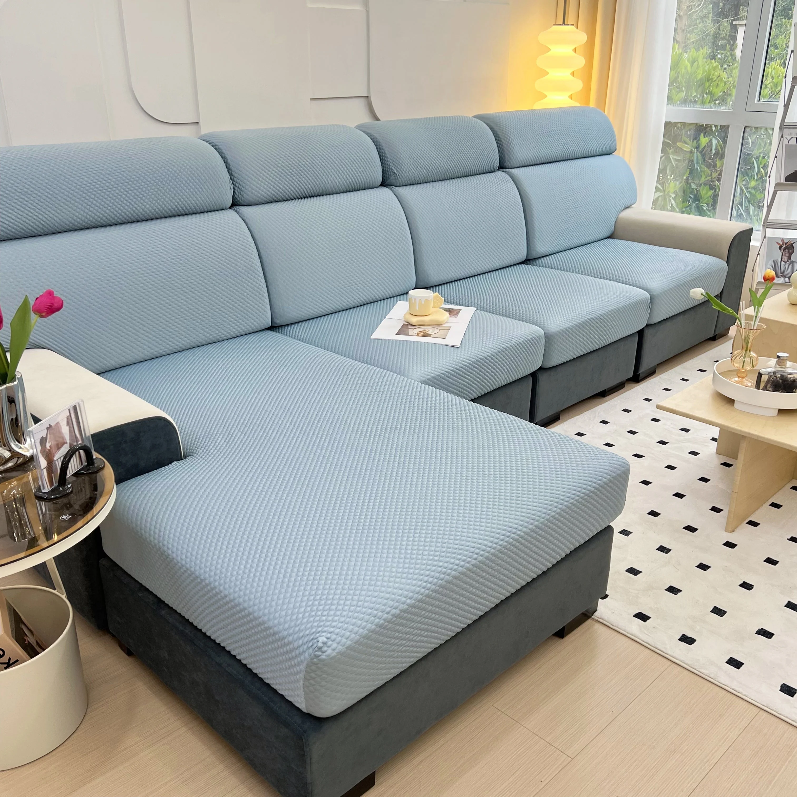 Cooling Stretch Sofa Seat Cushion Covers, Slip Covers for Cushions, Universal Couch Cushion Protector - Image 92