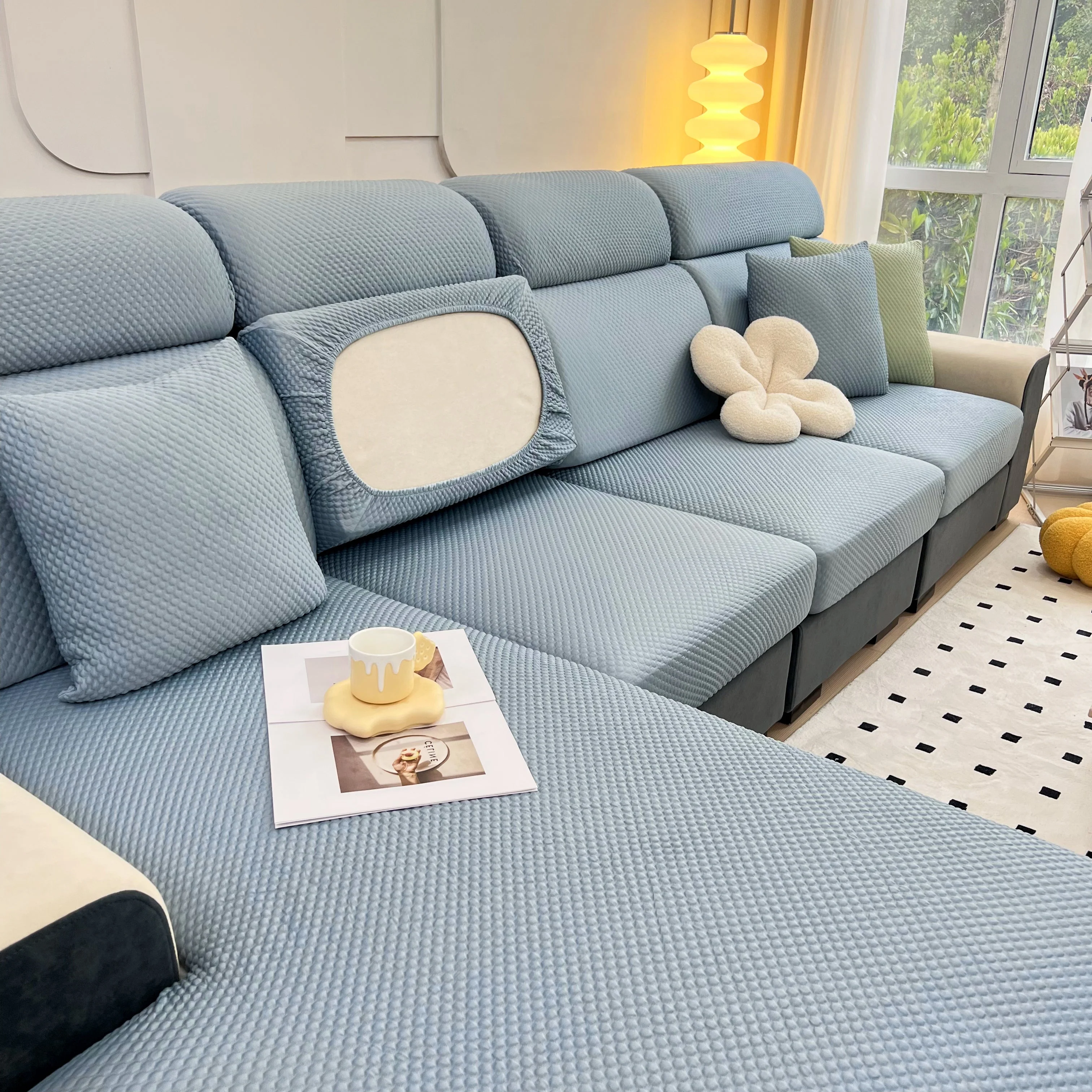 Cooling Stretch Sofa Seat Cushion Covers, Slip Covers for Cushions, Universal Couch Cushion Protector - Image 96