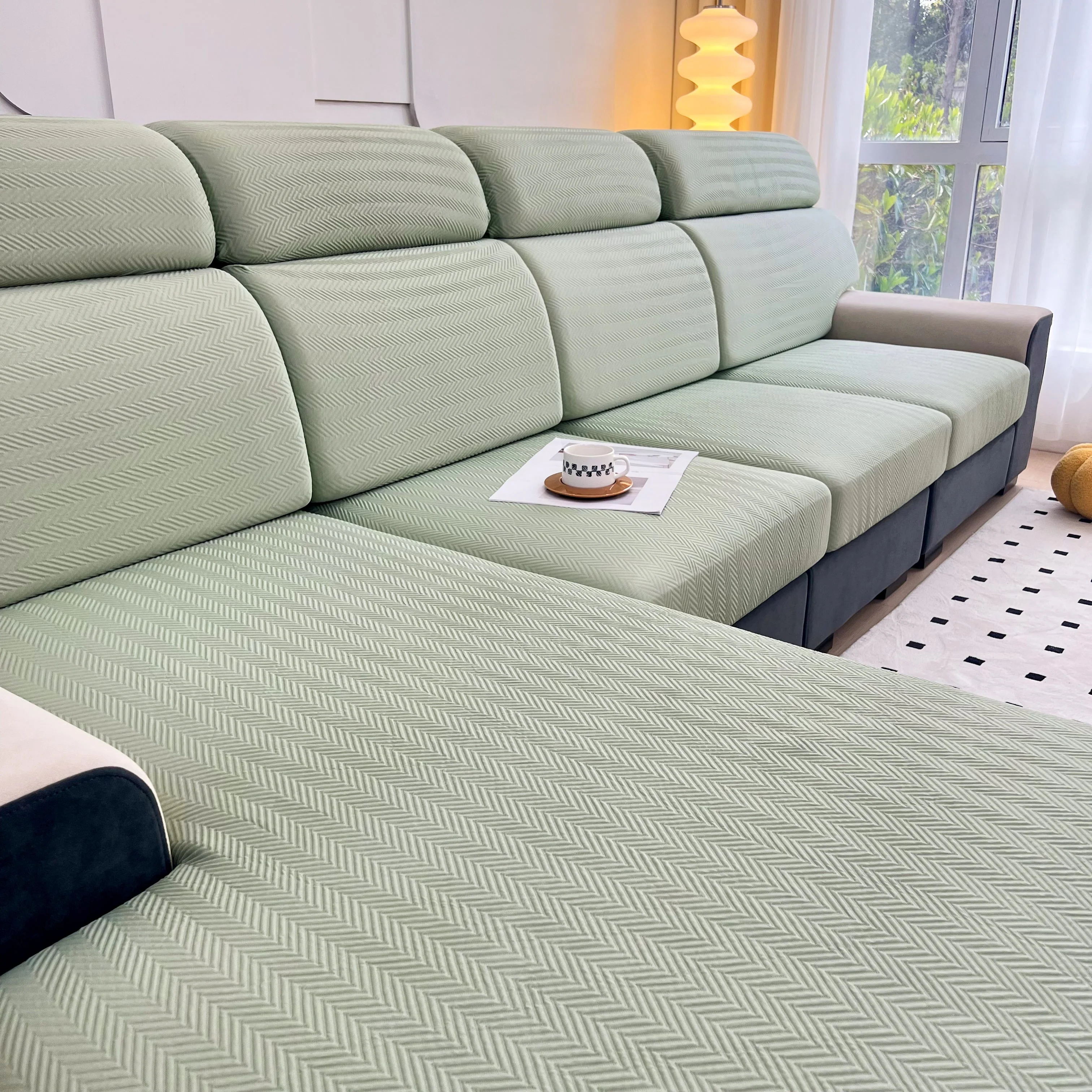 Cooling Stretchy Replacement Couch Cushion Covers for Sectional, Individual Couch Seat Cushion Covers - Image 101