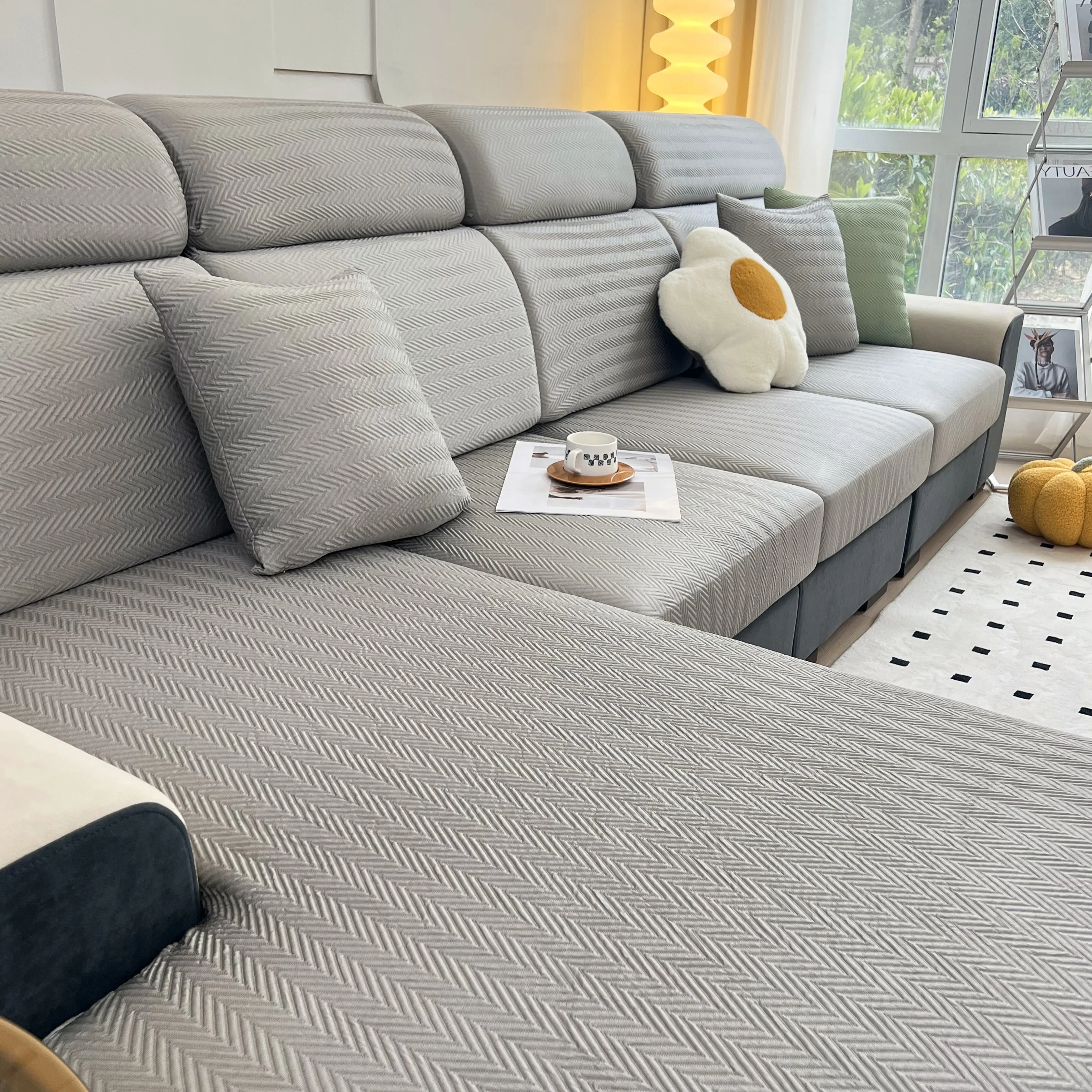 Cooling Stretchy Replacement Couch Cushion Covers for Sectional, Individual Couch Seat Cushion Covers - Image 110