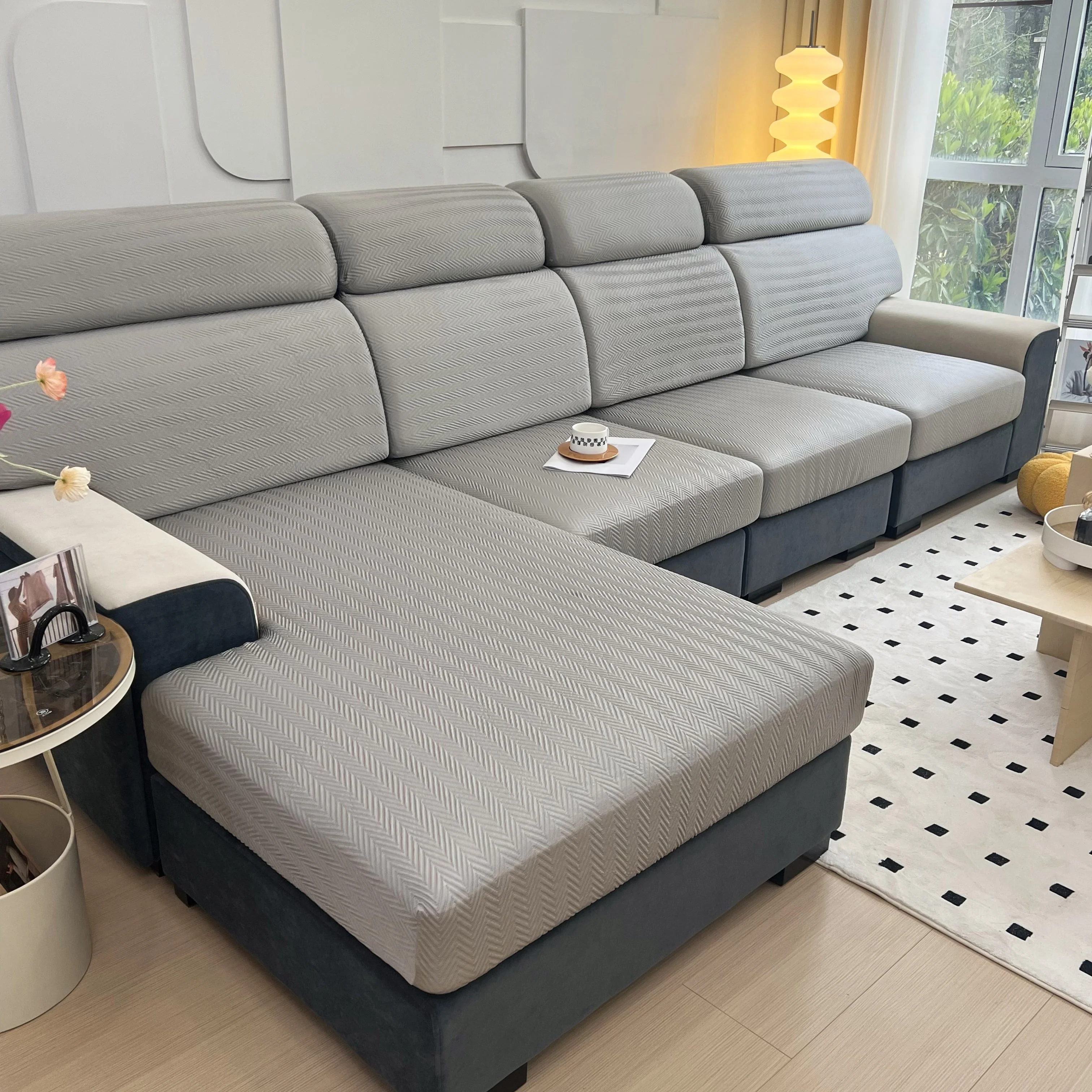 Cooling Stretchy Replacement Couch Cushion Covers for Sectional, Individual Couch Seat Cushion Covers - Image 115