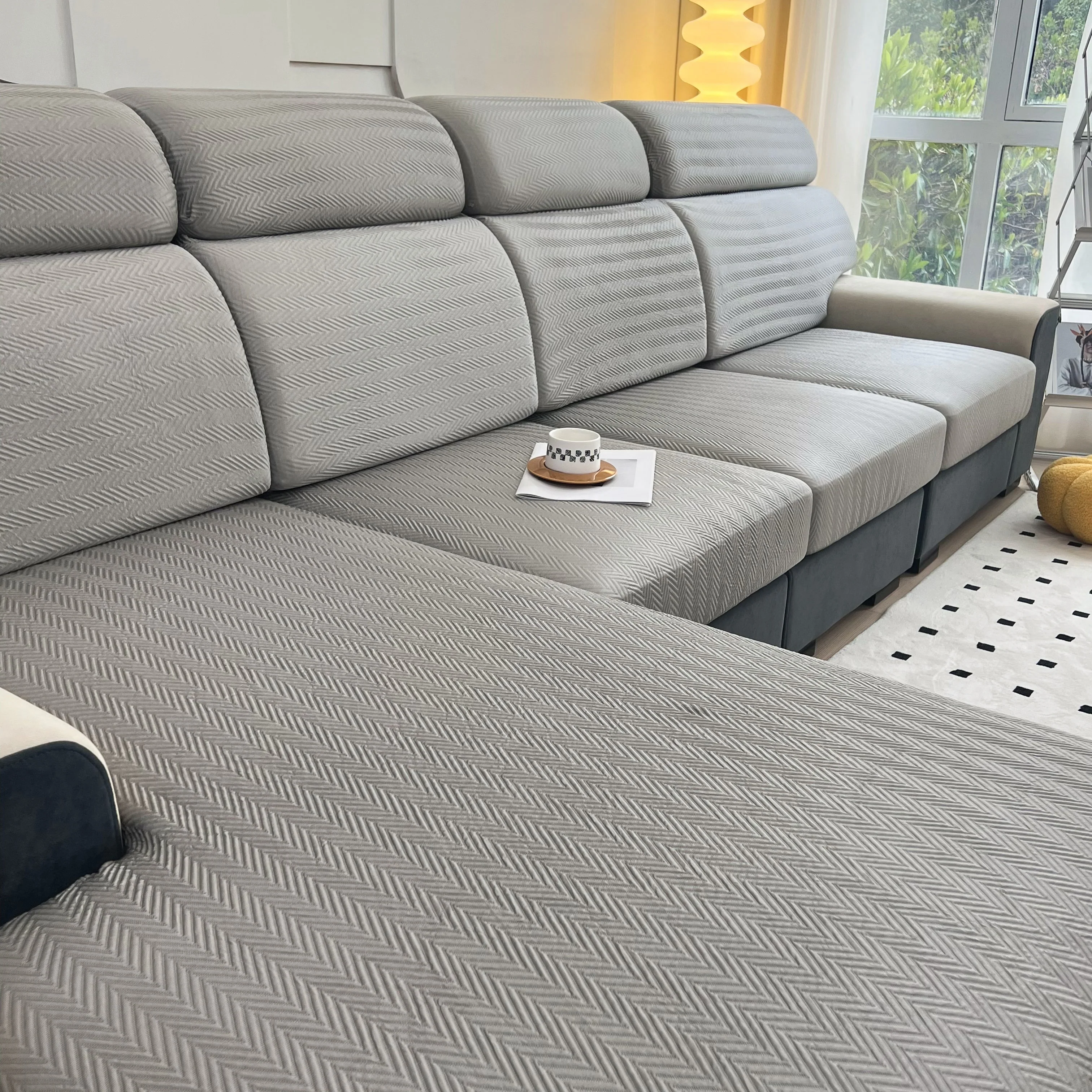 Cooling Stretchy Replacement Couch Cushion Covers for Sectional, Individual Couch Seat Cushion Covers - Image 118