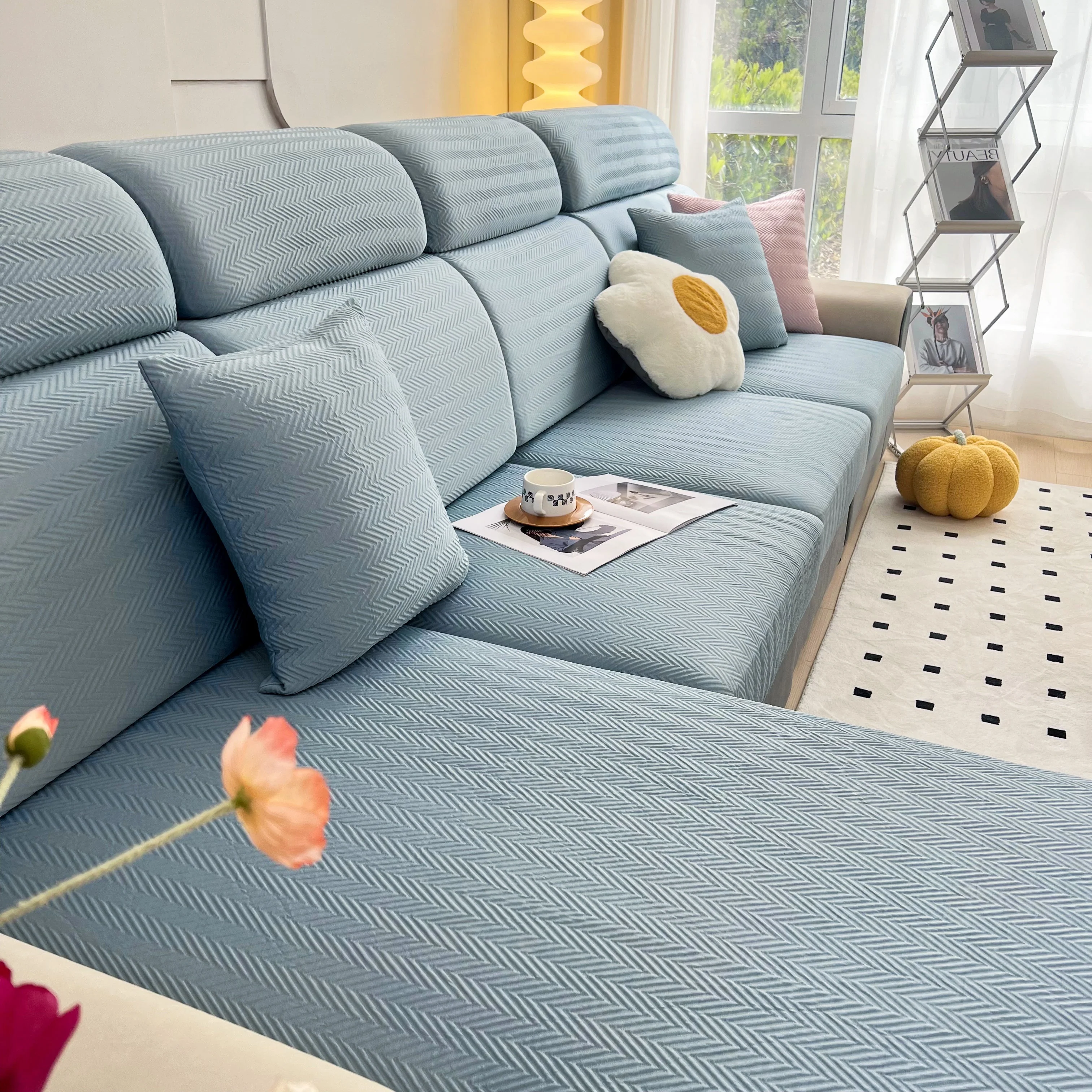 Cooling Stretchy Replacement Couch Cushion Covers for Sectional, Individual Couch Seat Cushion Covers - Image 17