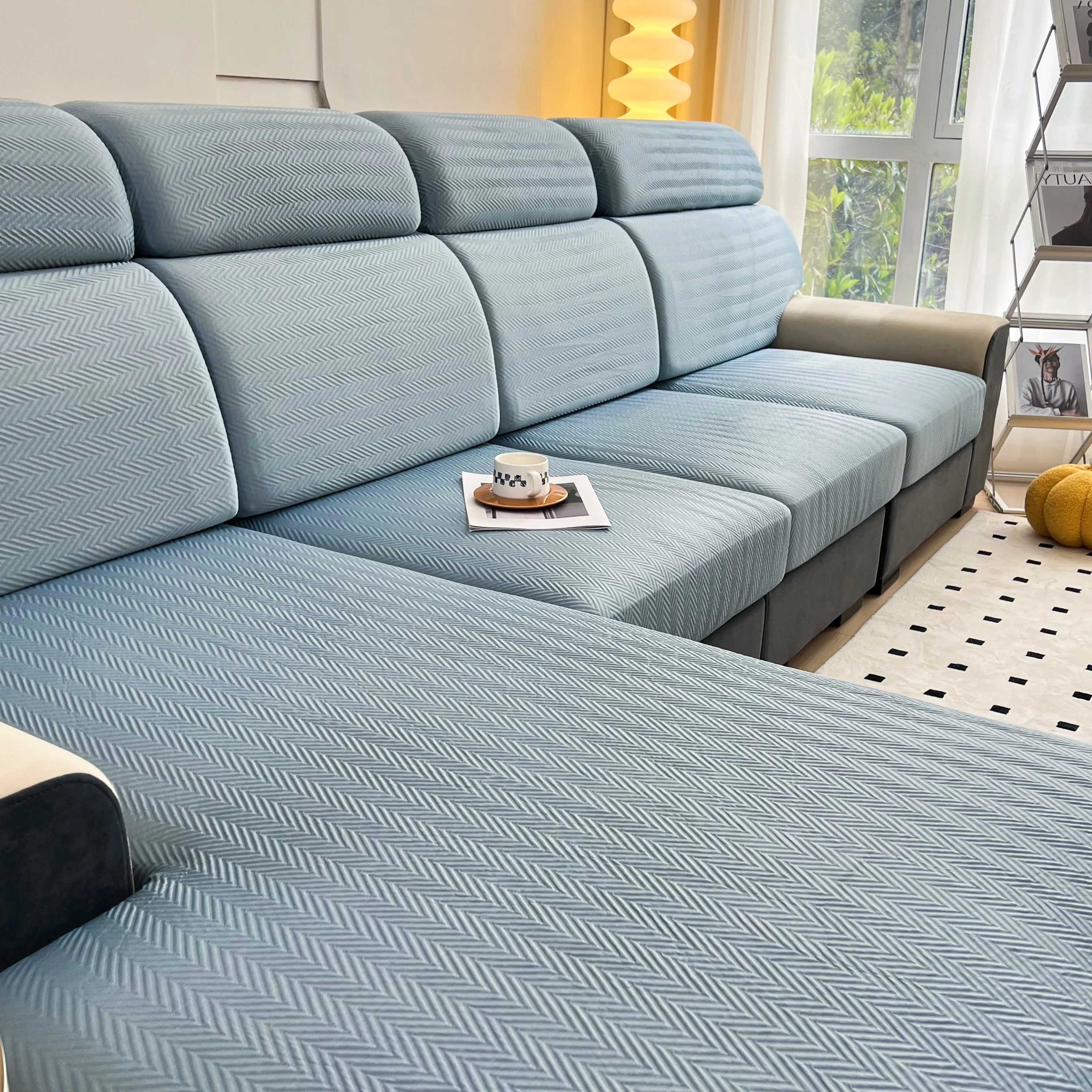 Cooling Stretchy Replacement Couch Cushion Covers for Sectional, Individual Couch Seat Cushion Covers - Image 21