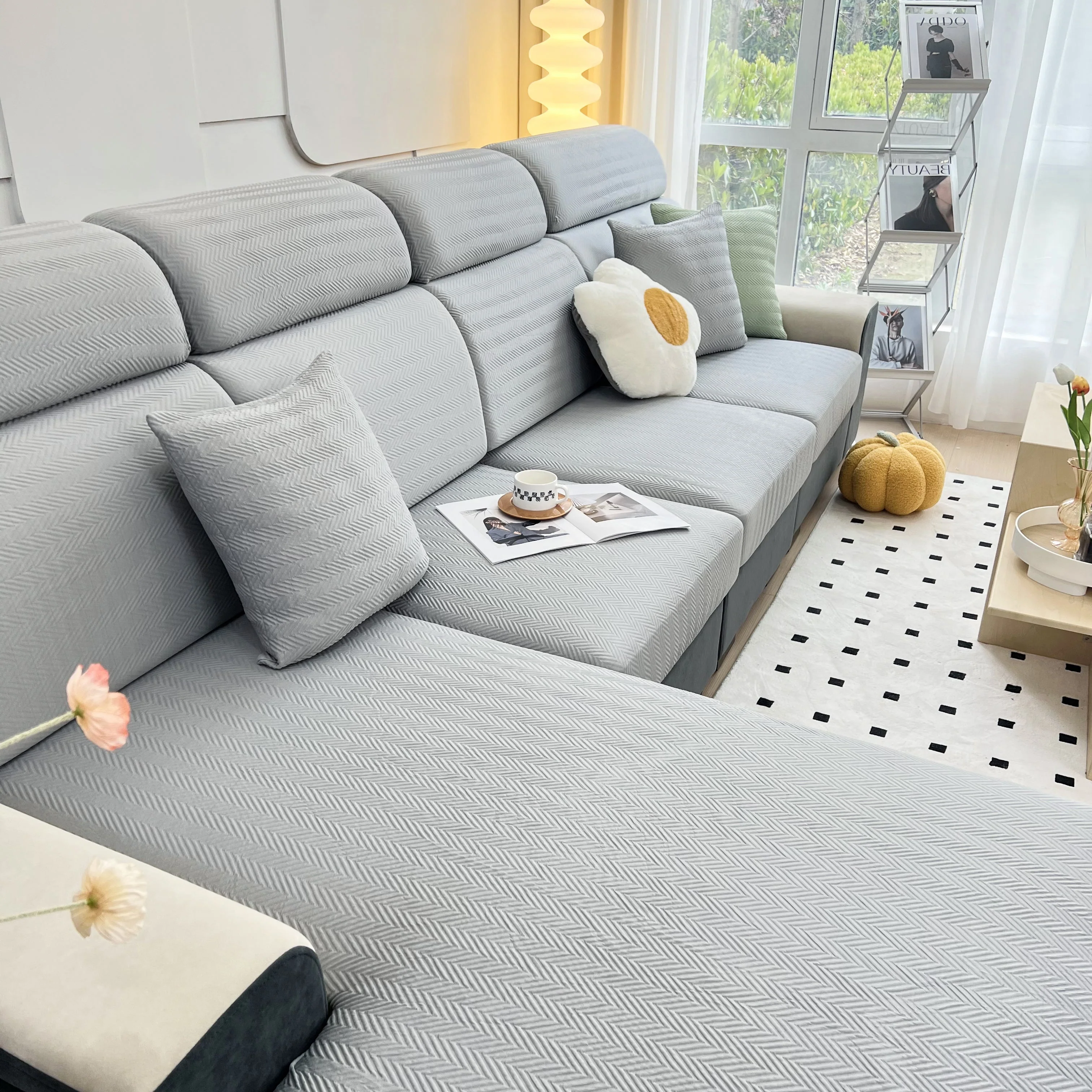 Cooling Stretchy Replacement Couch Cushion Covers for Sectional, Individual Couch Seat Cushion Covers - Image 45