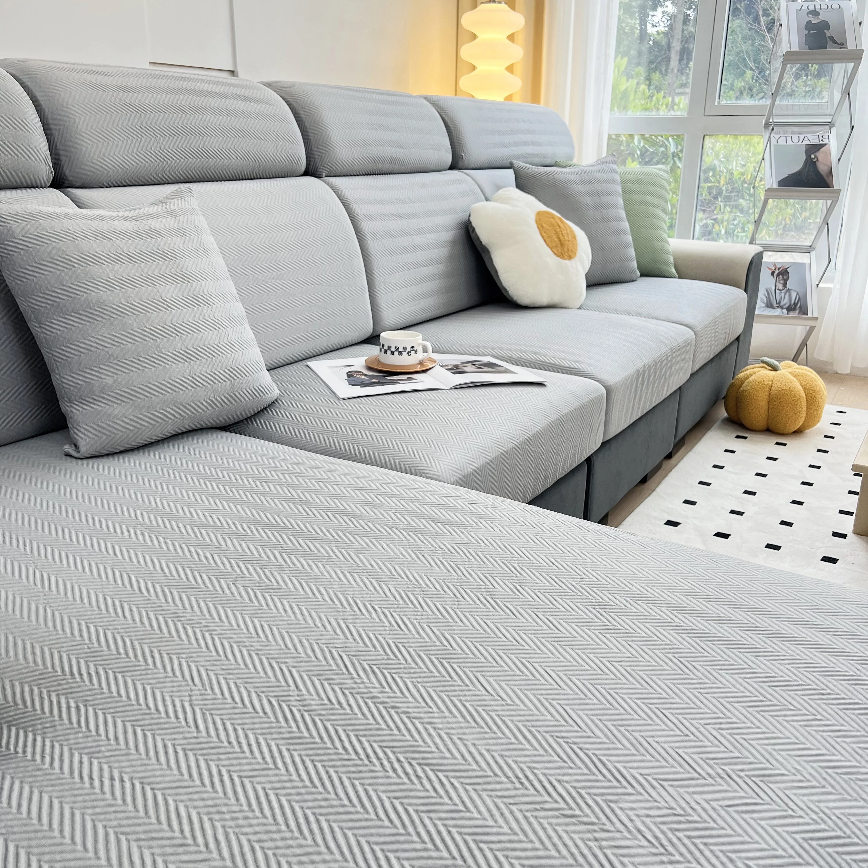 Cooling Stretchy Replacement Couch Cushion Covers for Sectional, Individual Couch Seat Cushion Covers - Image 46