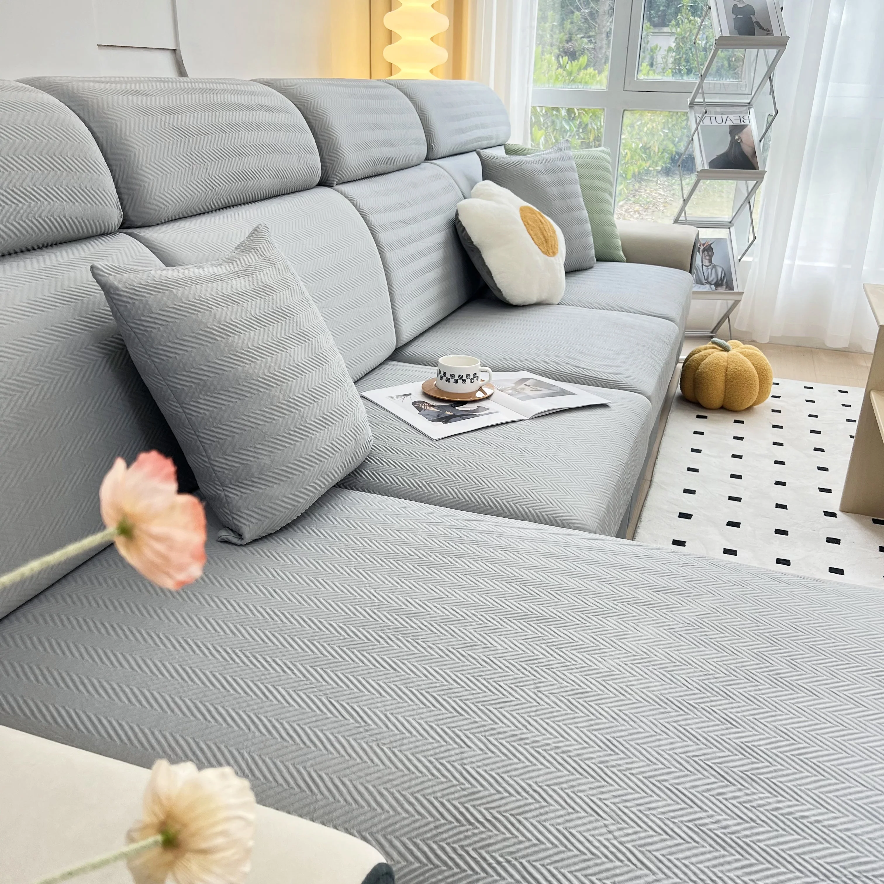 Cooling Stretchy Replacement Couch Cushion Covers for Sectional, Individual Couch Seat Cushion Covers - Image 47