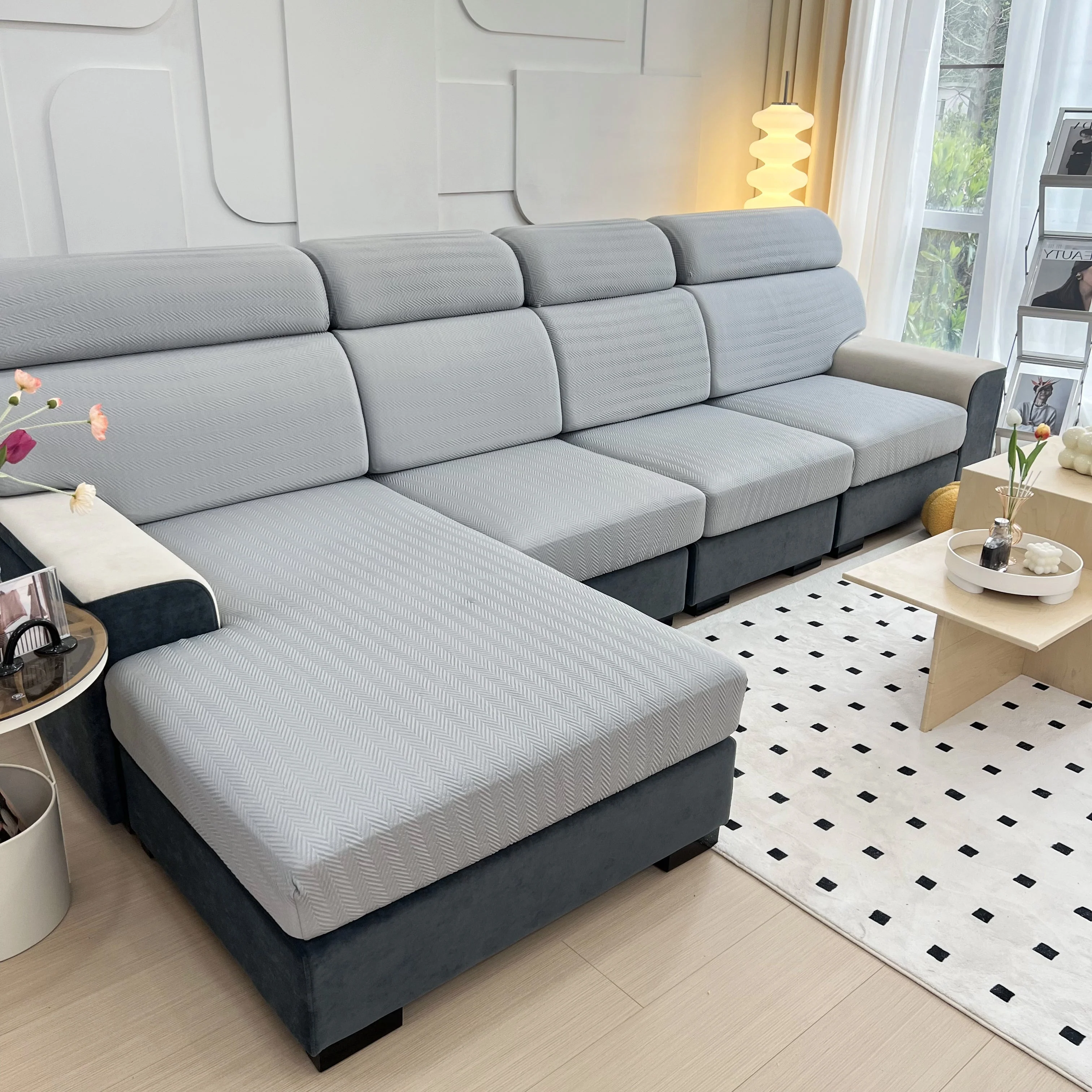 Cooling Stretchy Replacement Couch Cushion Covers for Sectional, Individual Couch Seat Cushion Covers - Image 49