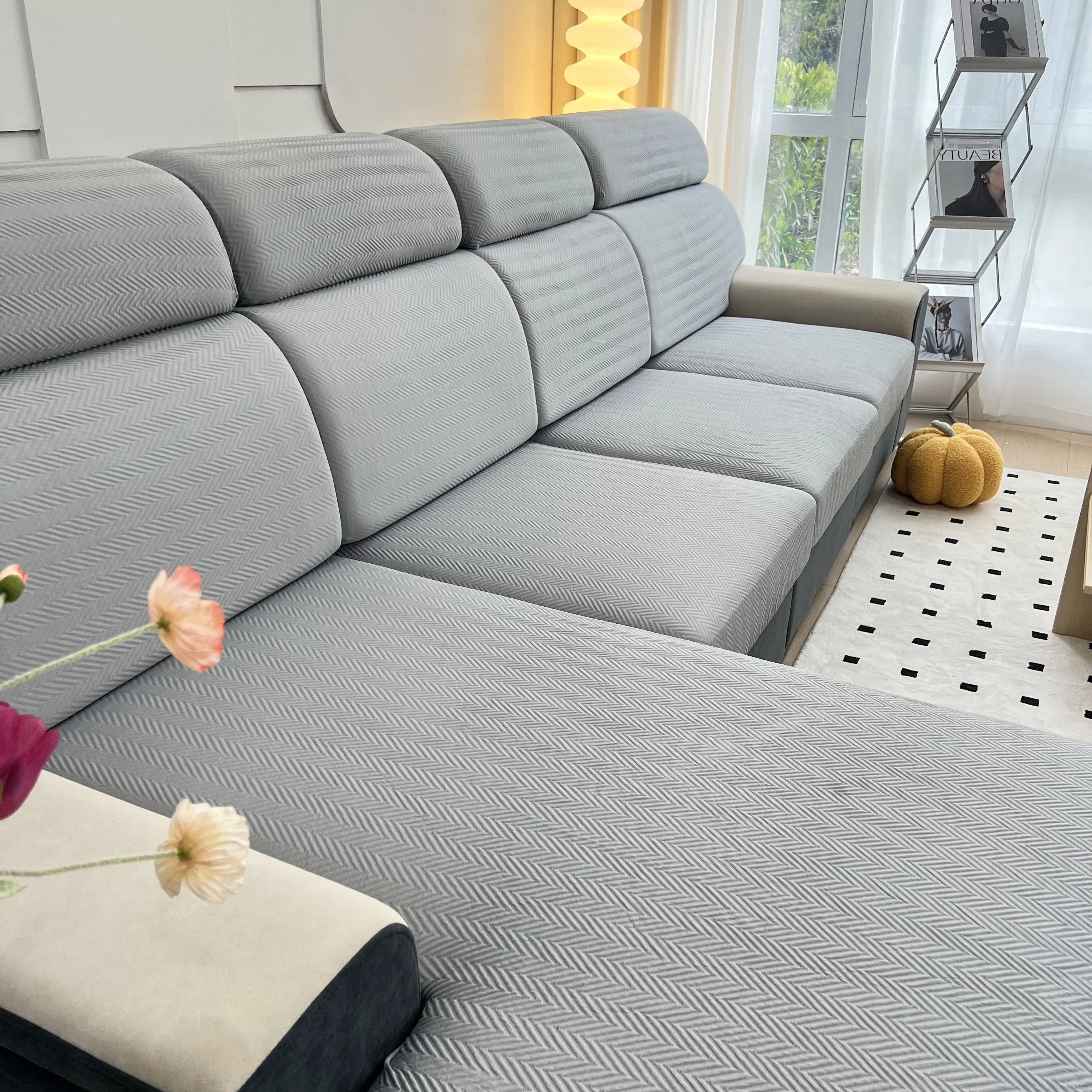 Cooling Stretchy Replacement Couch Cushion Covers for Sectional, Individual Couch Seat Cushion Covers - Image 52