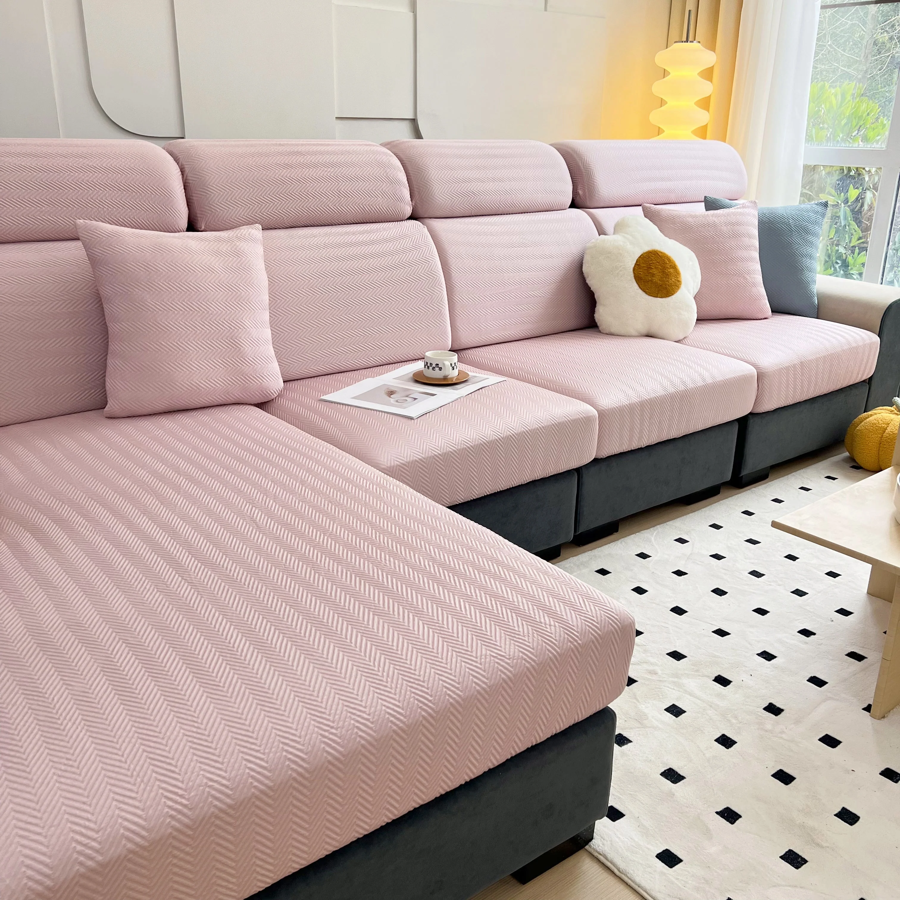 Cooling Stretchy Replacement Couch Cushion Covers for Sectional, Individual Couch Seat Cushion Covers - Image 65
