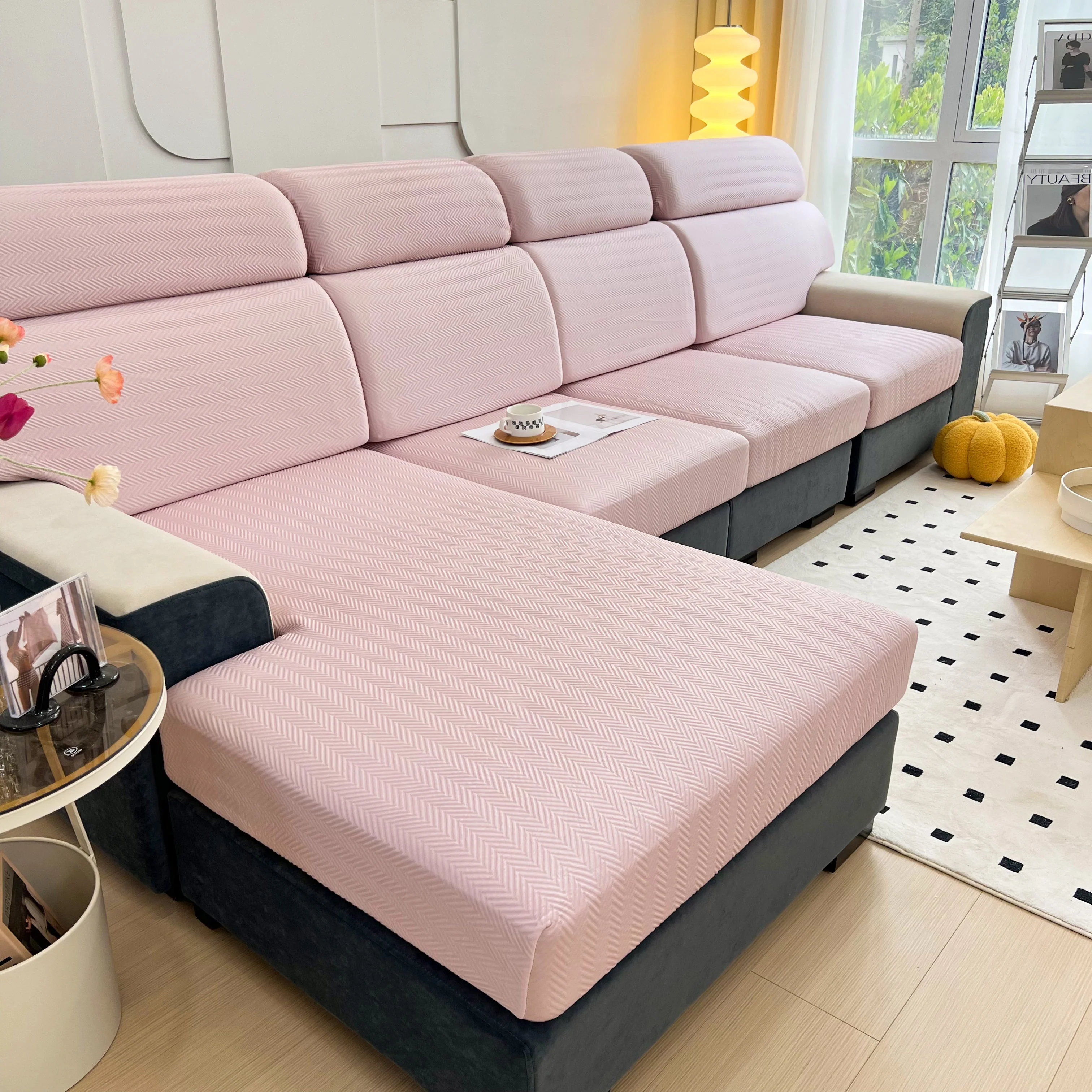 Cooling Stretchy Replacement Couch Cushion Covers for Sectional, Individual Couch Seat Cushion Covers - Image 74