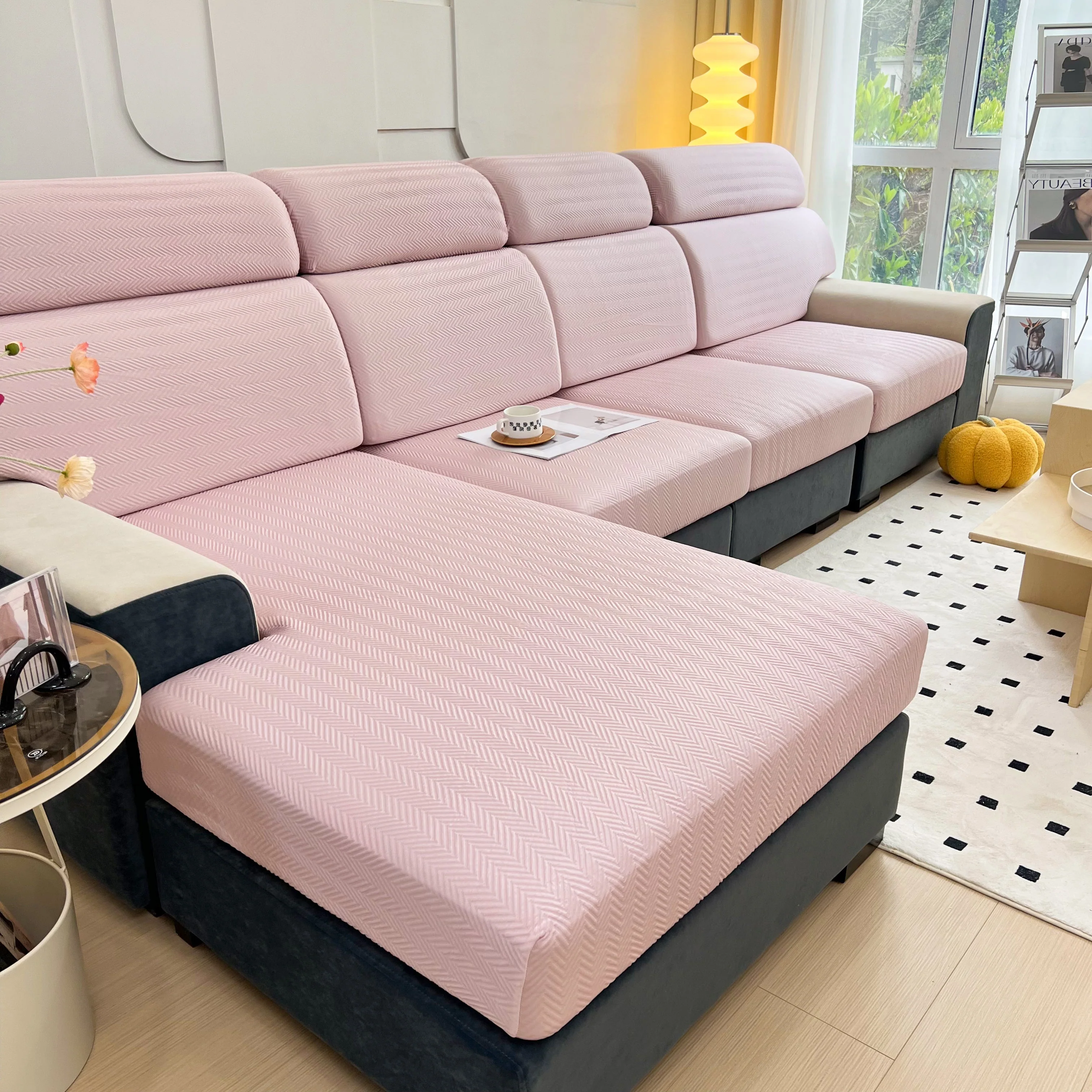 Cooling Stretchy Replacement Couch Cushion Covers for Sectional, Individual Couch Seat Cushion Covers - Image 75