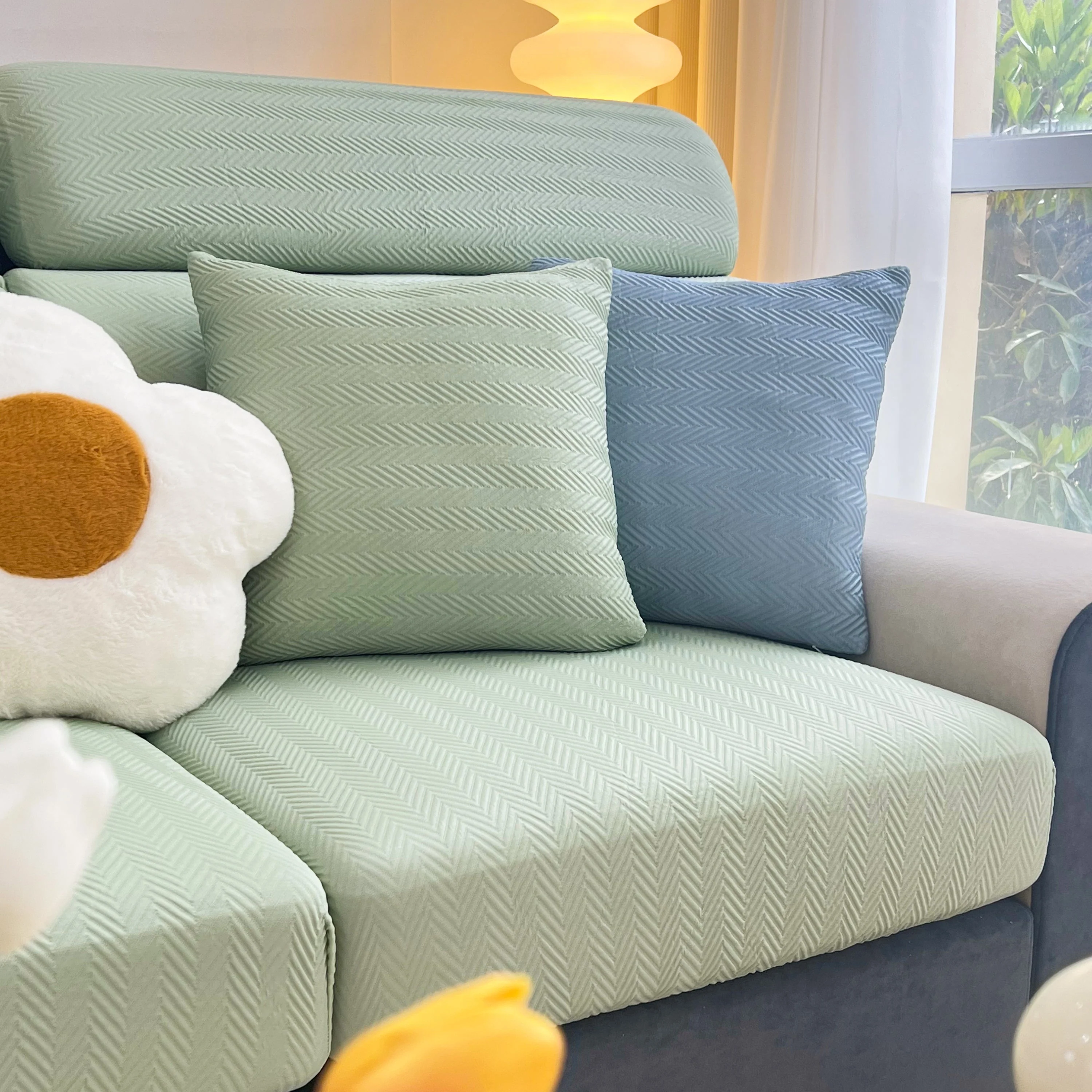 Cooling Stretchy Replacement Couch Cushion Covers for Sectional, Individual Couch Seat Cushion Covers - Image 85
