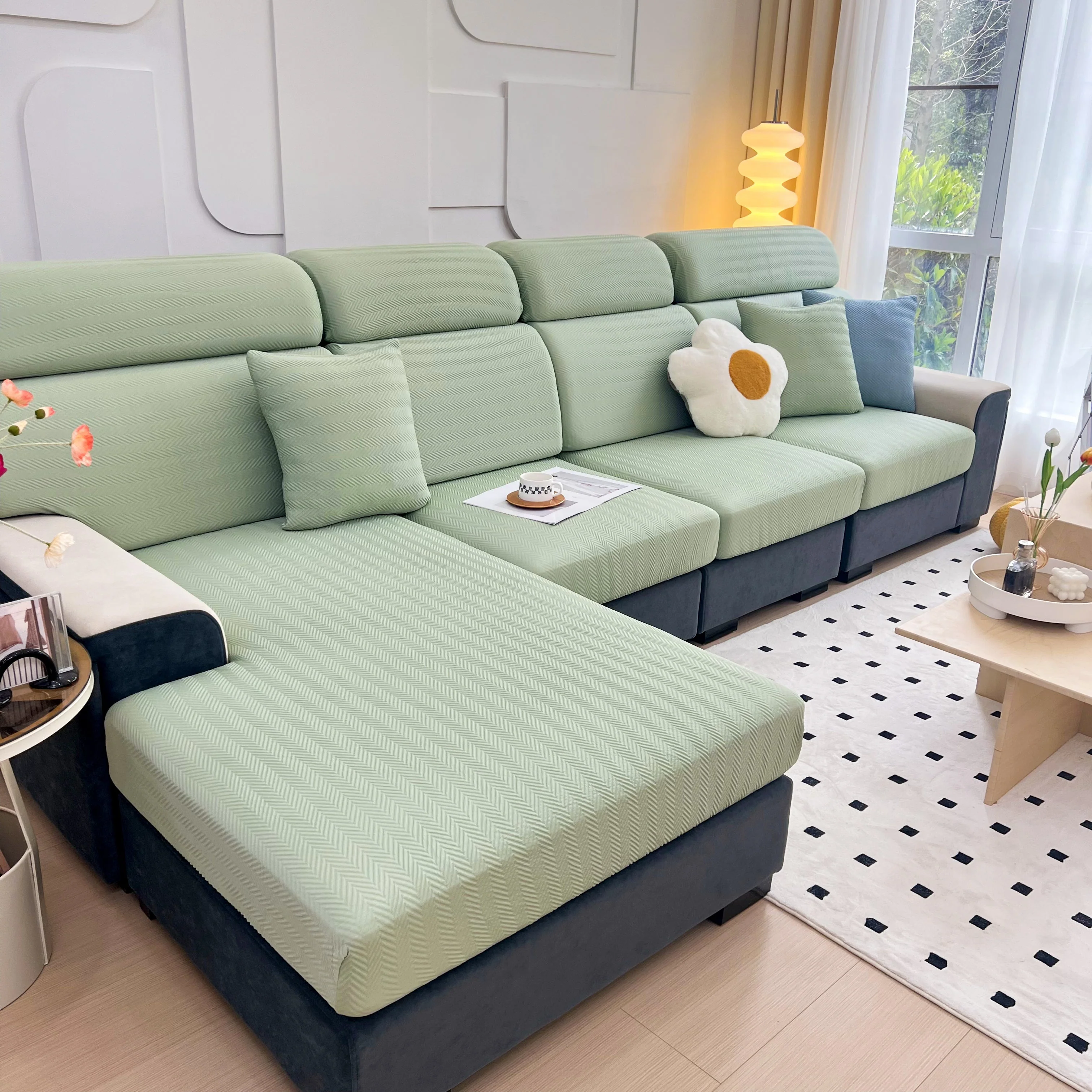 Cooling Stretchy Replacement Couch Cushion Covers for Sectional, Individual Couch Seat Cushion Covers - Image 89