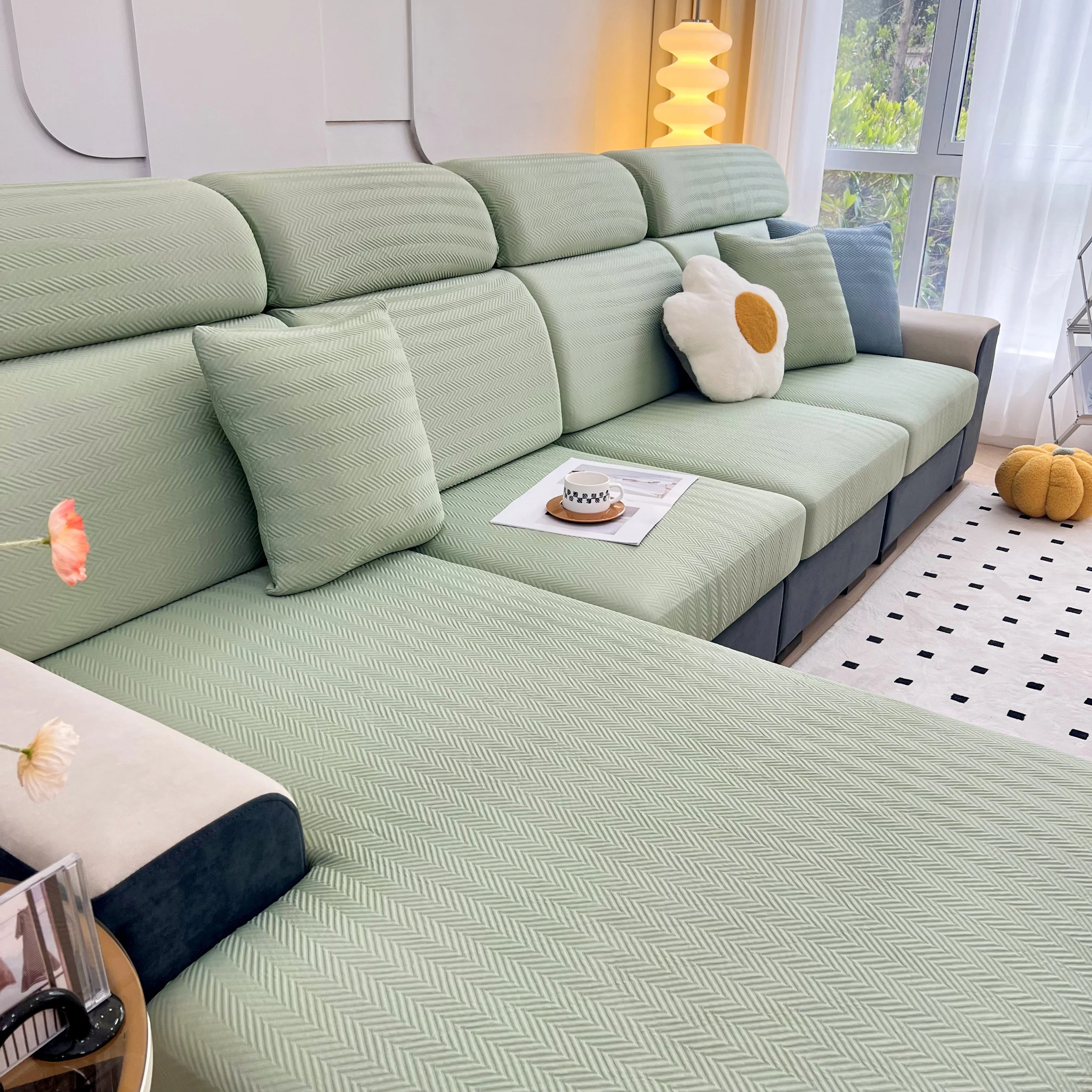 Cooling Stretchy Replacement Couch Cushion Covers for Sectional, Individual Couch Seat Cushion Covers - Image 90