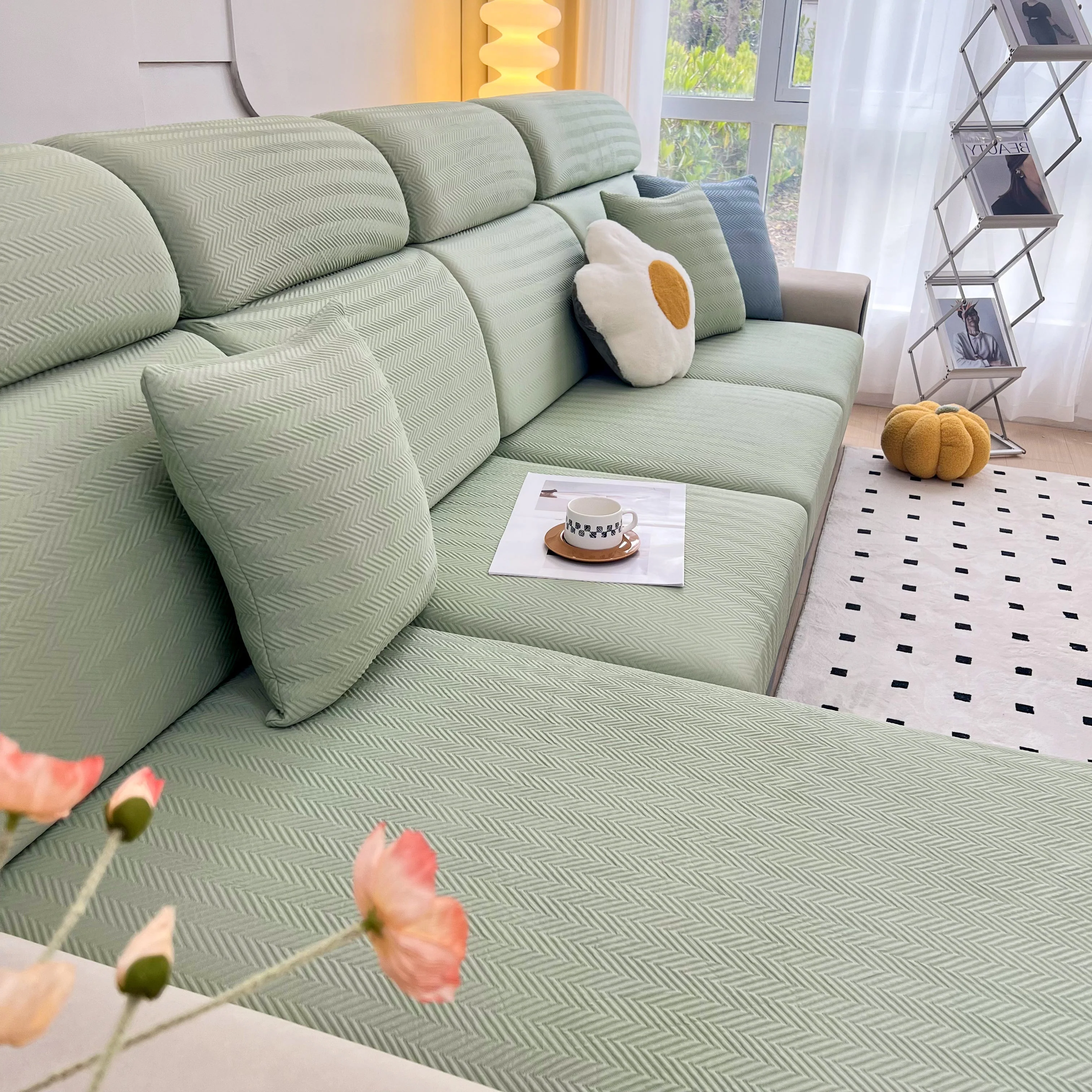 Cooling Stretchy Replacement Couch Cushion Covers for Sectional, Individual Couch Seat Cushion Covers - Image 92