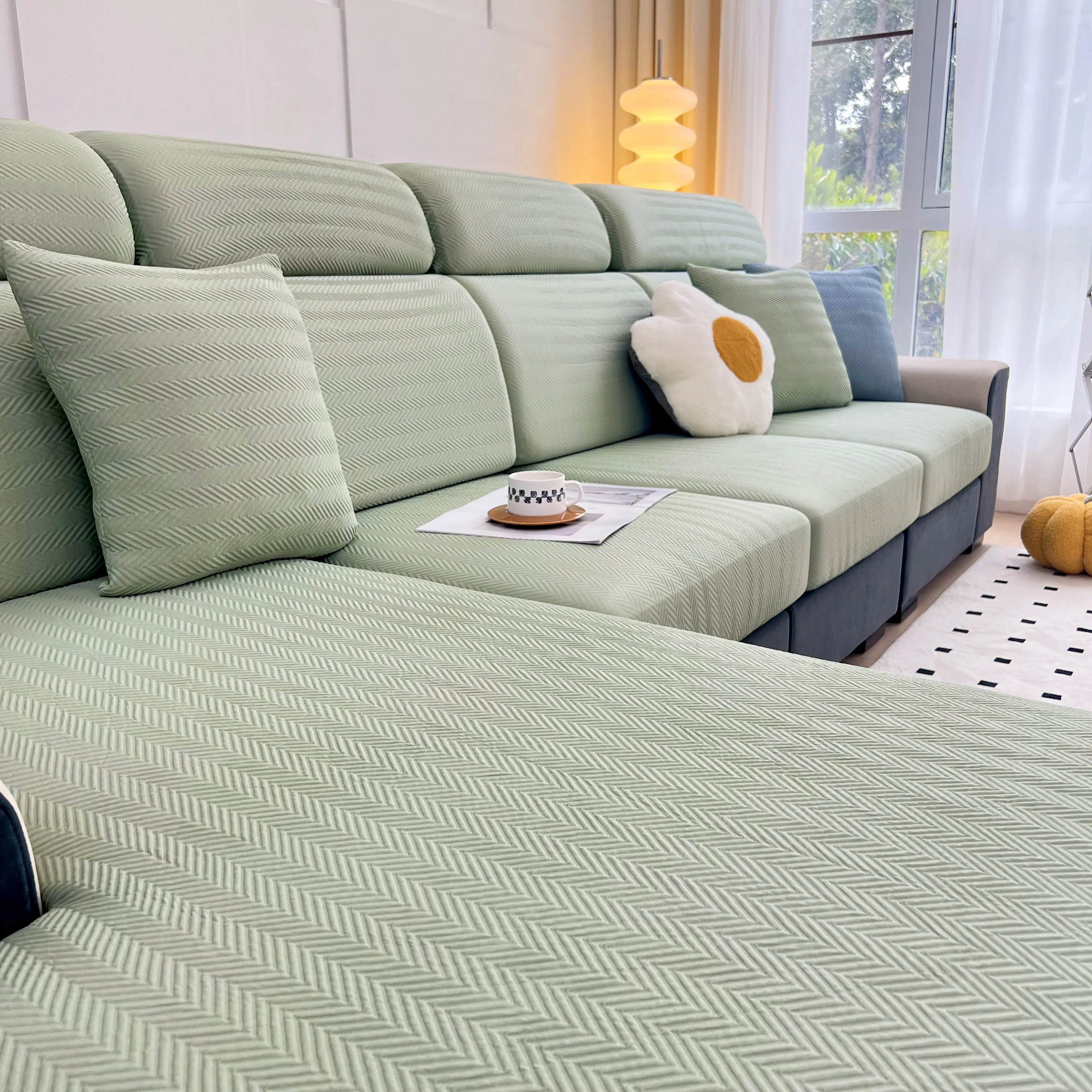 Cooling Stretchy Replacement Couch Cushion Covers for Sectional, Individual Couch Seat Cushion Covers - Image 95