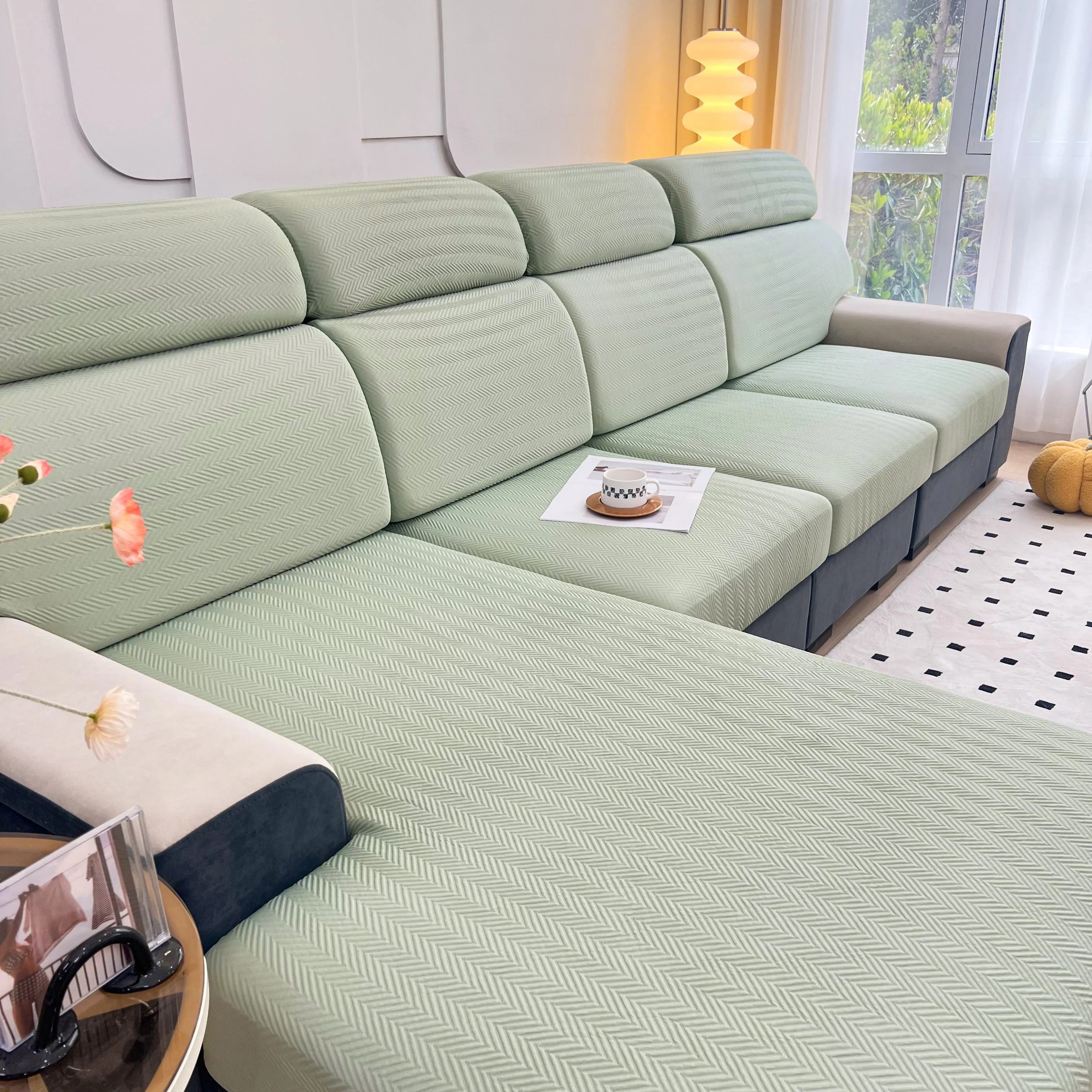 Cooling Stretchy Replacement Couch Cushion Covers for Sectional, Individual Couch Seat Cushion Covers - Image 99