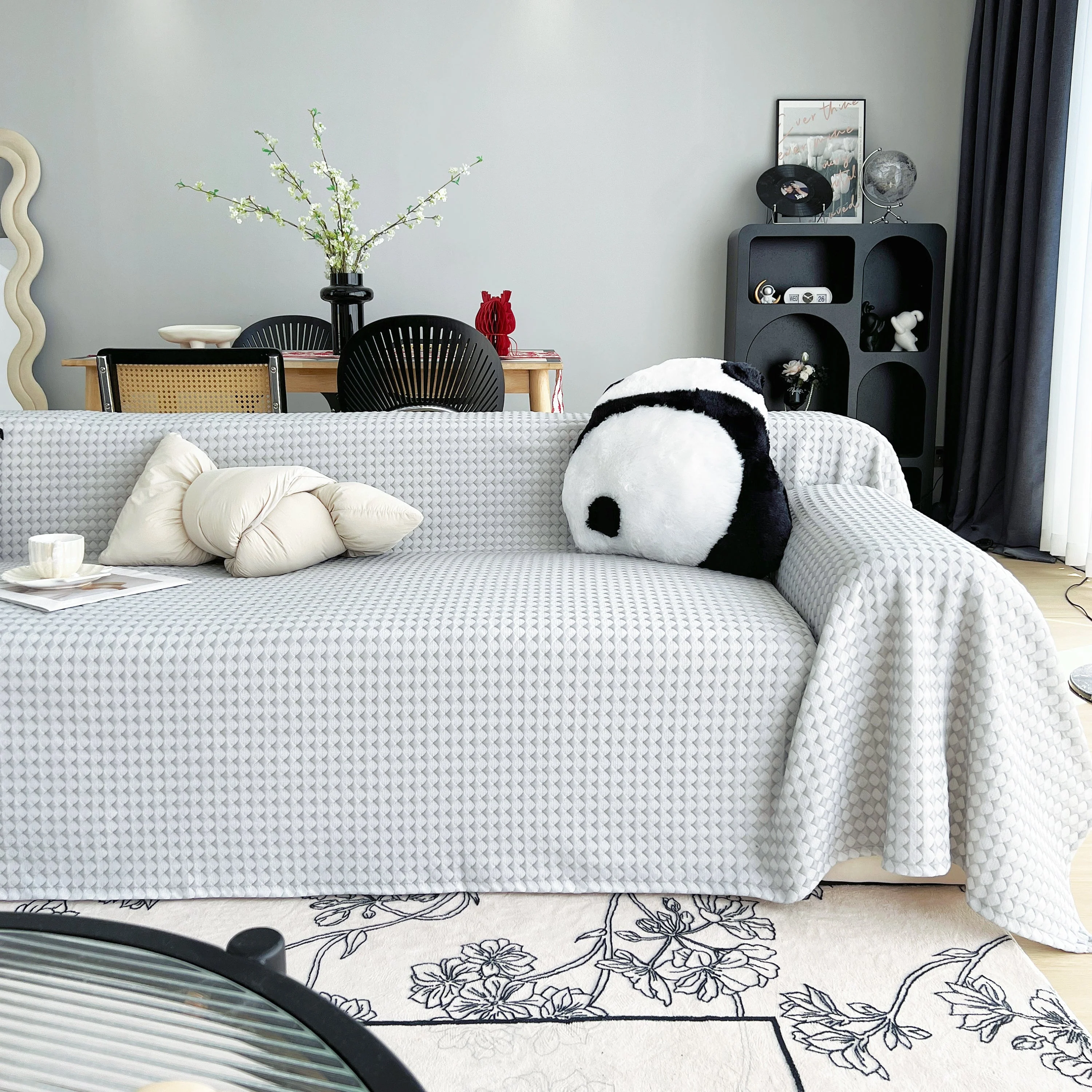 Cooling Textured Sofa Cover Washable Soft Couch Throw Blanket for Summer & Pets - Image 18