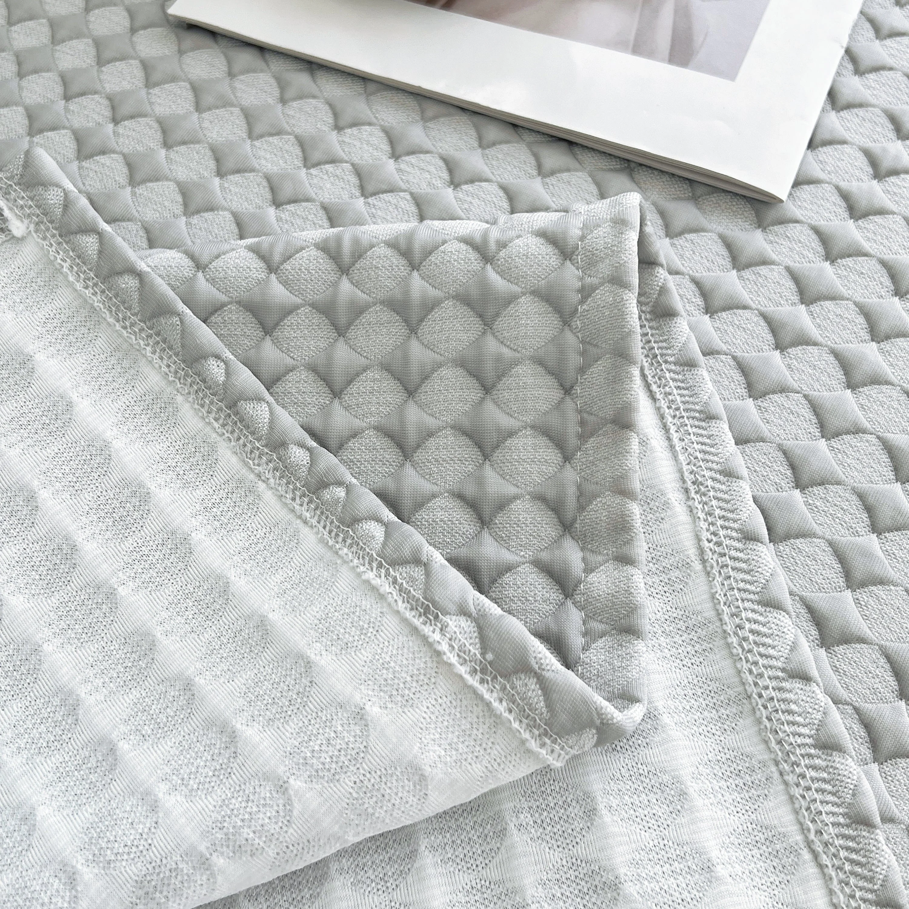 Cooling Textured Sofa Cover Washable Soft Couch Throw Blanket for Summer & Pets - Image 3