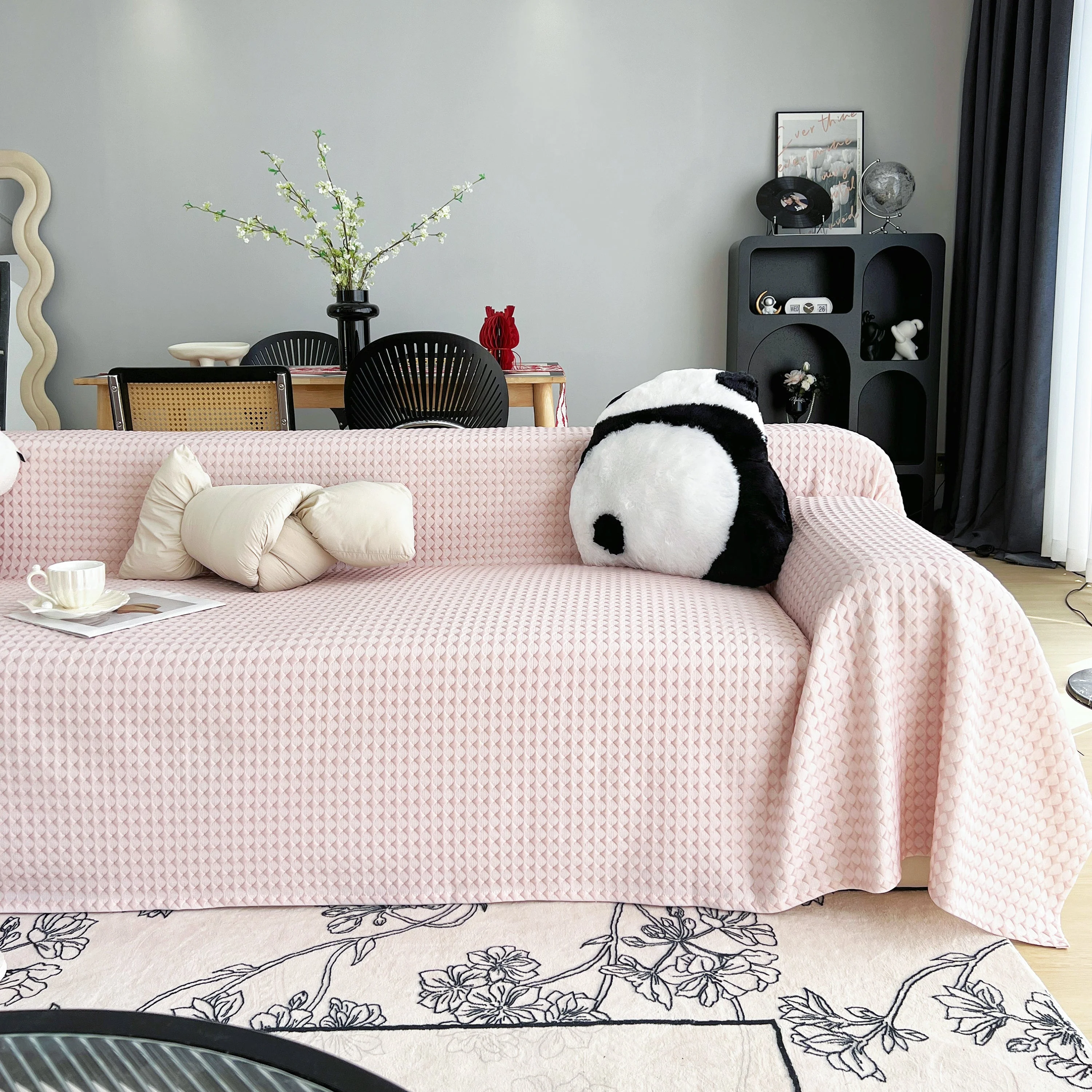 Cooling Textured Sofa Cover Washable Soft Couch Throw Blanket for Summer & Pets - Image 42