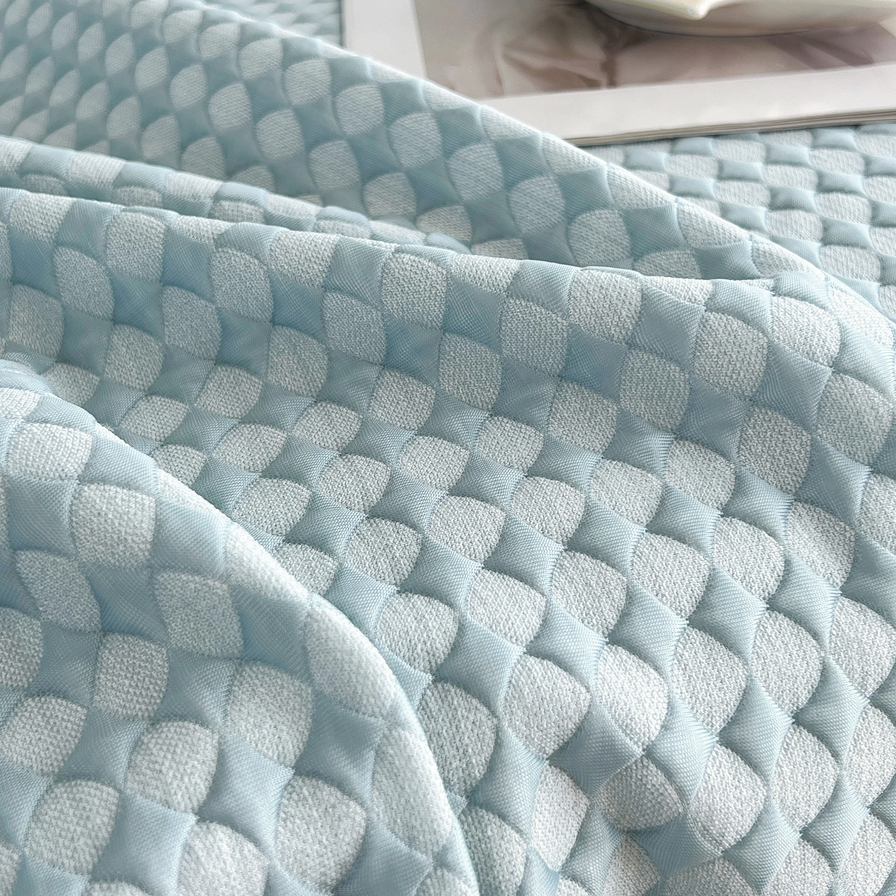 Cooling Textured Sofa Cover Washable Soft Couch Throw Blanket for Summer & Pets - Image 86