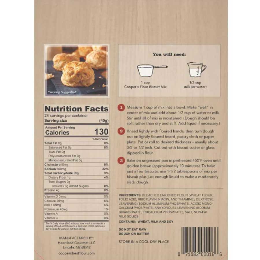 Cooper's Best Biscuit Mix | Pack of 2 | 2.5 lb | Cooper's Best Flour | CB1008 - Image 3