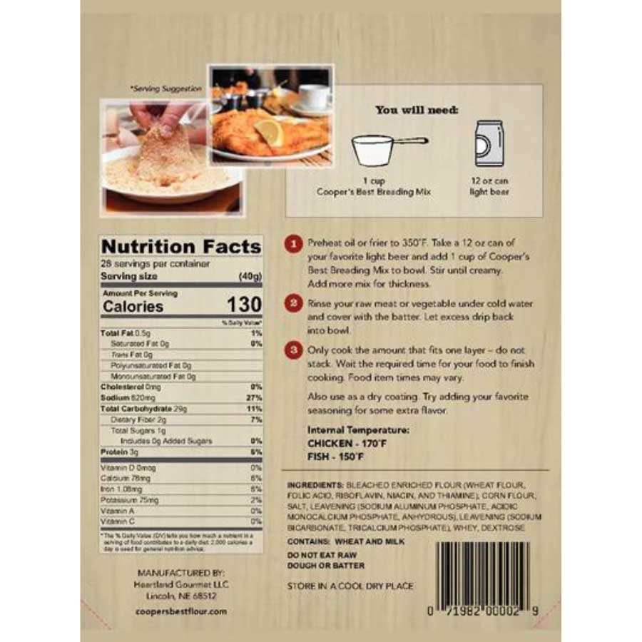 Cooper's Best Breading Mix | Pack of 2 | 2.5 lb | Cooper's Best Flour | CB1015 - Image 3