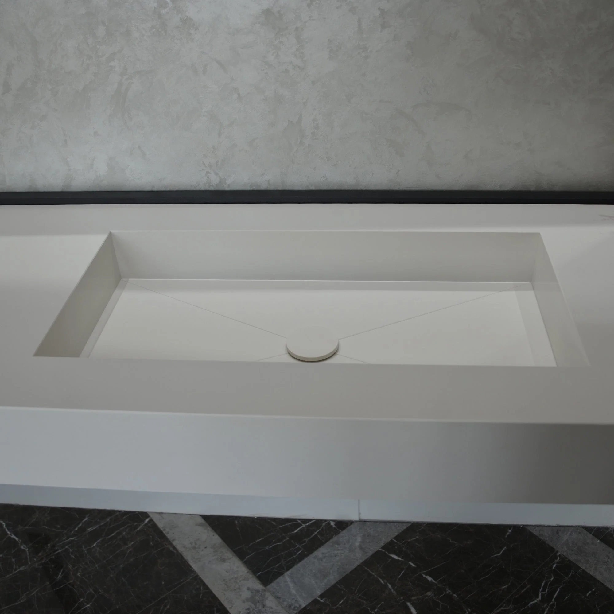 Quartz Bathroom Vanity With Single Sink (QU-092) - Image 10