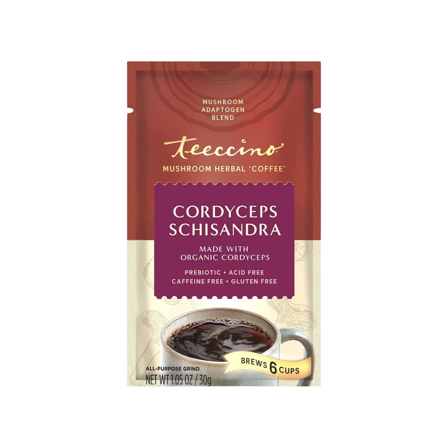 Cordyceps Schisandra Cinnamon Berry Mushroom Herbal Coffee - Image 3