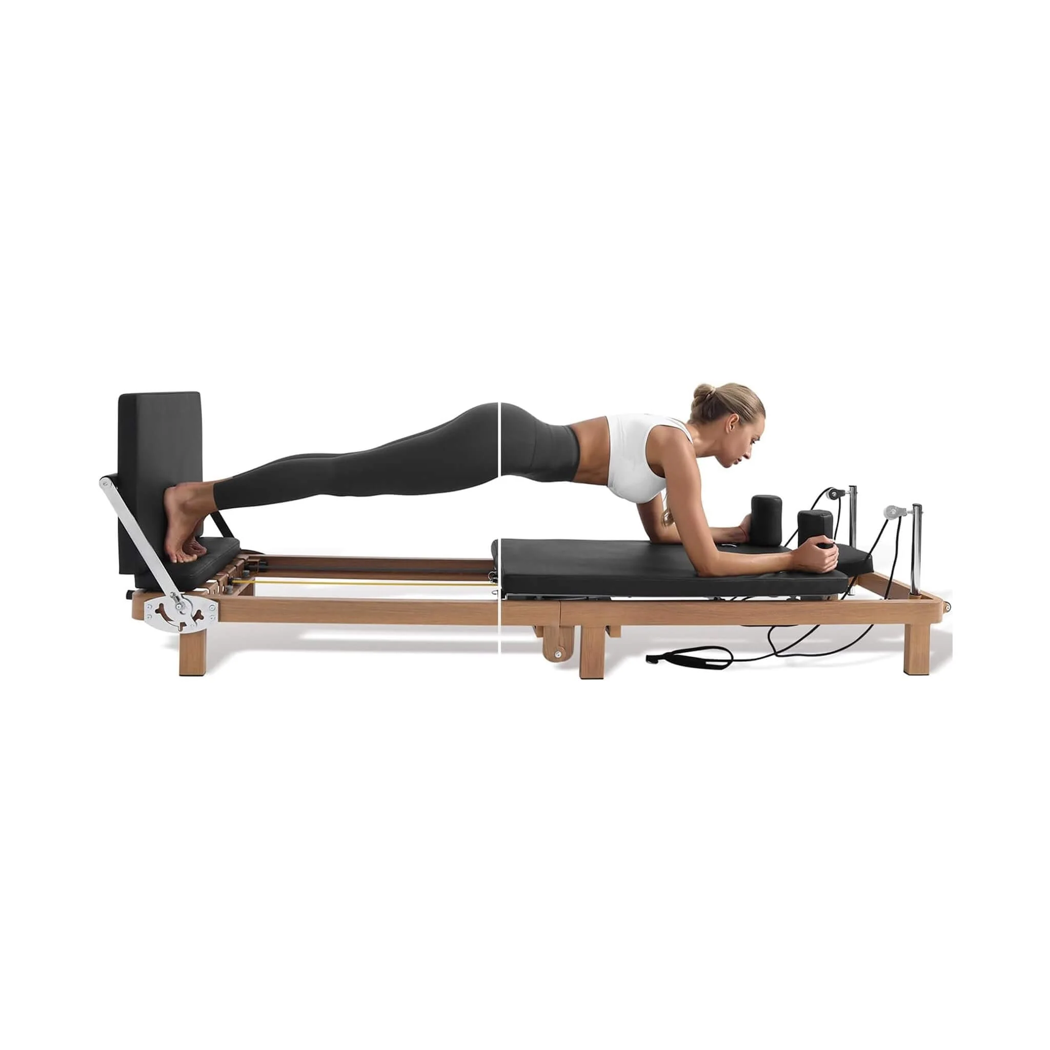 Core Pilates Apex Foldable Dual Resistance Pilates Reformer With Jumpboard (SAK83914) - Image 9