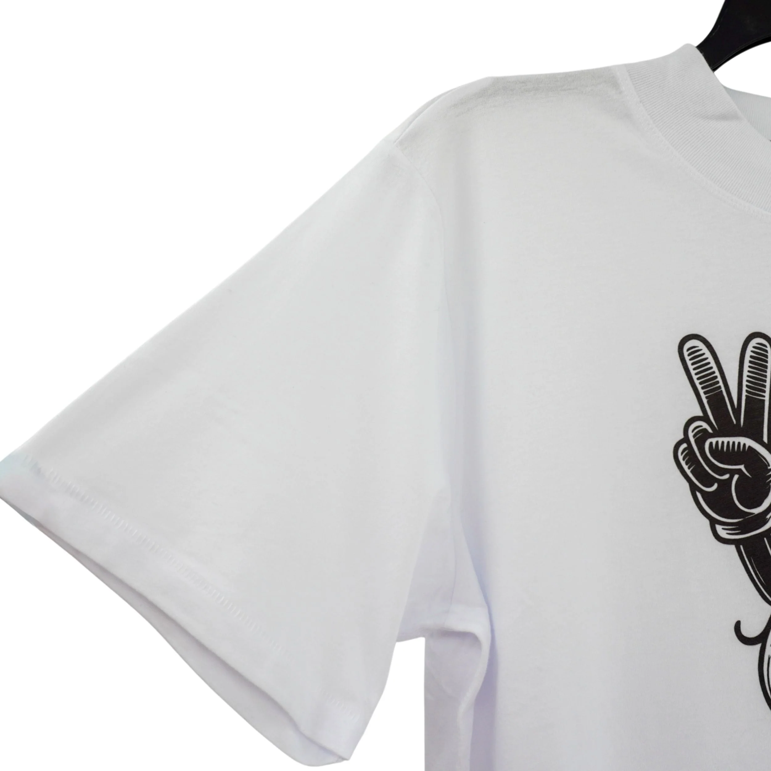 Corn & Peace Sign Crop Top T-Shirt | Pretty & Fabulous - Image 3
