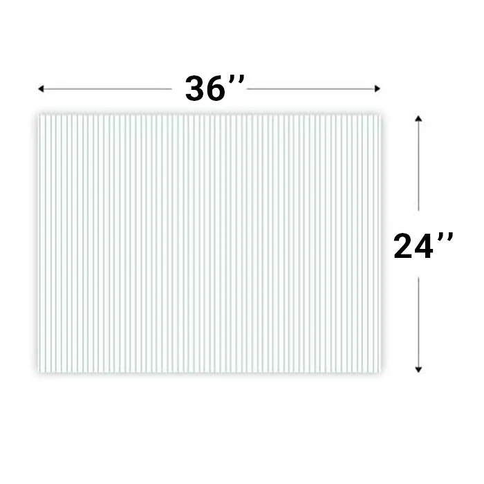 Corrugated Plastic Sheets - 24 x 36 inches - Acoustic Foam Backing - Image 3