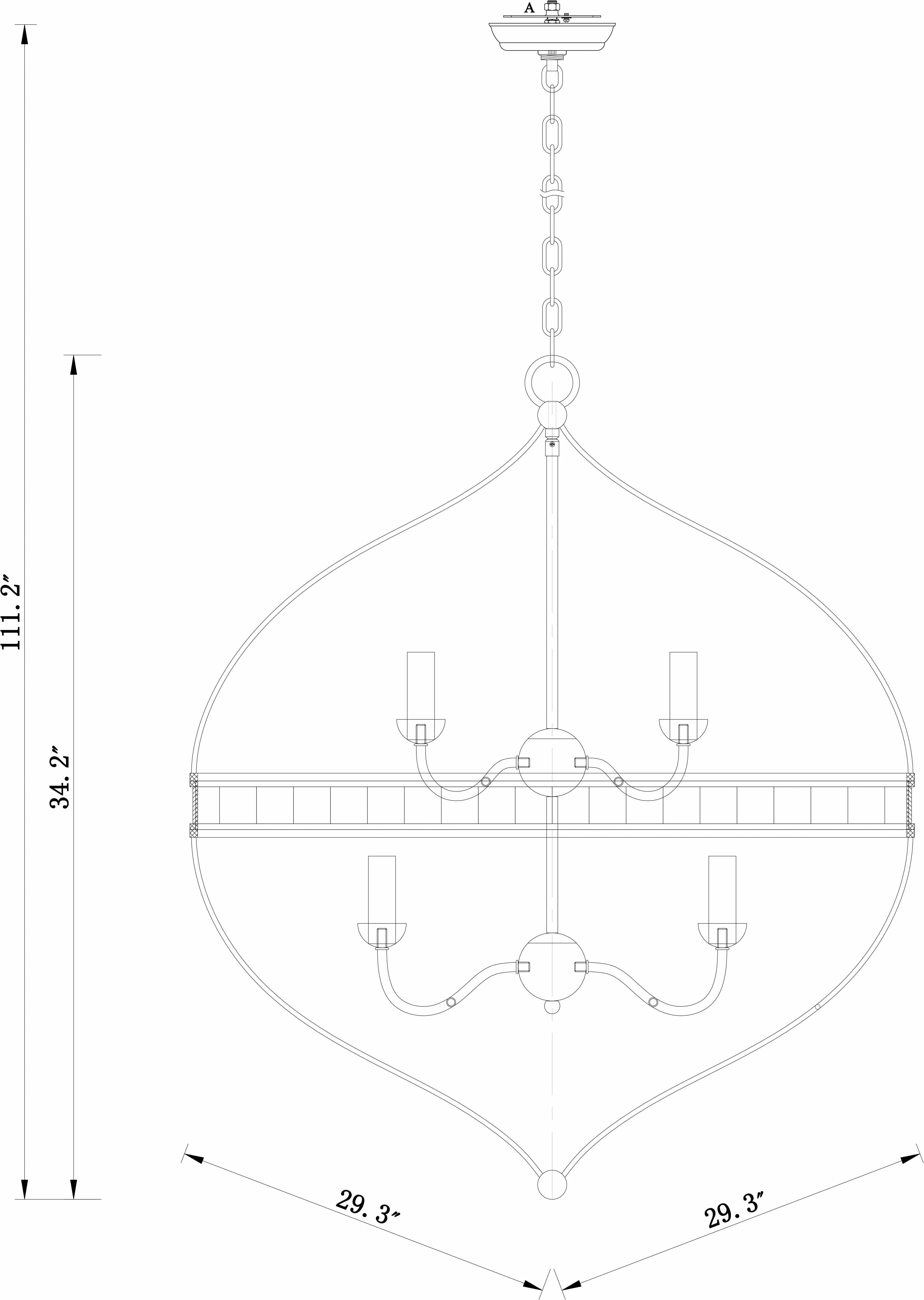 Corunna Ceiling Light - Clearance - Image 5