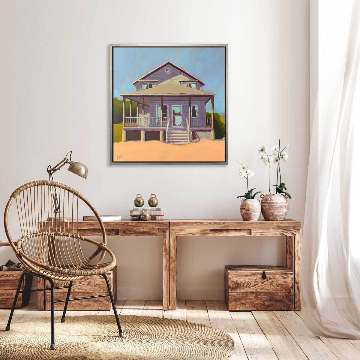 Cottage for Rent - Open Edition Canvas Print - Image 2