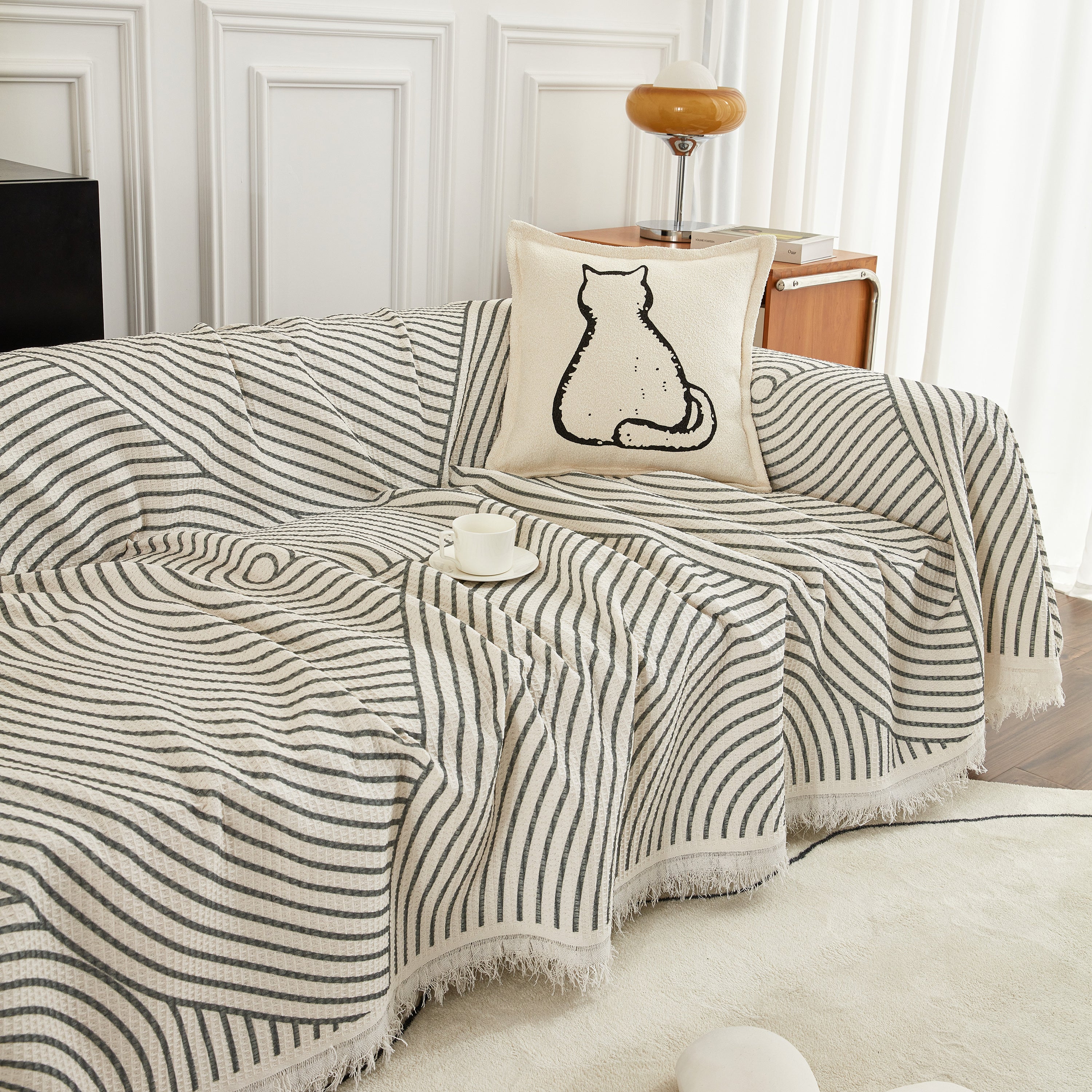 Cotton Jacquard He Li Couch Cover Blanket, L Shaped Couch Cover, Sectional Couch Covers - Image 18