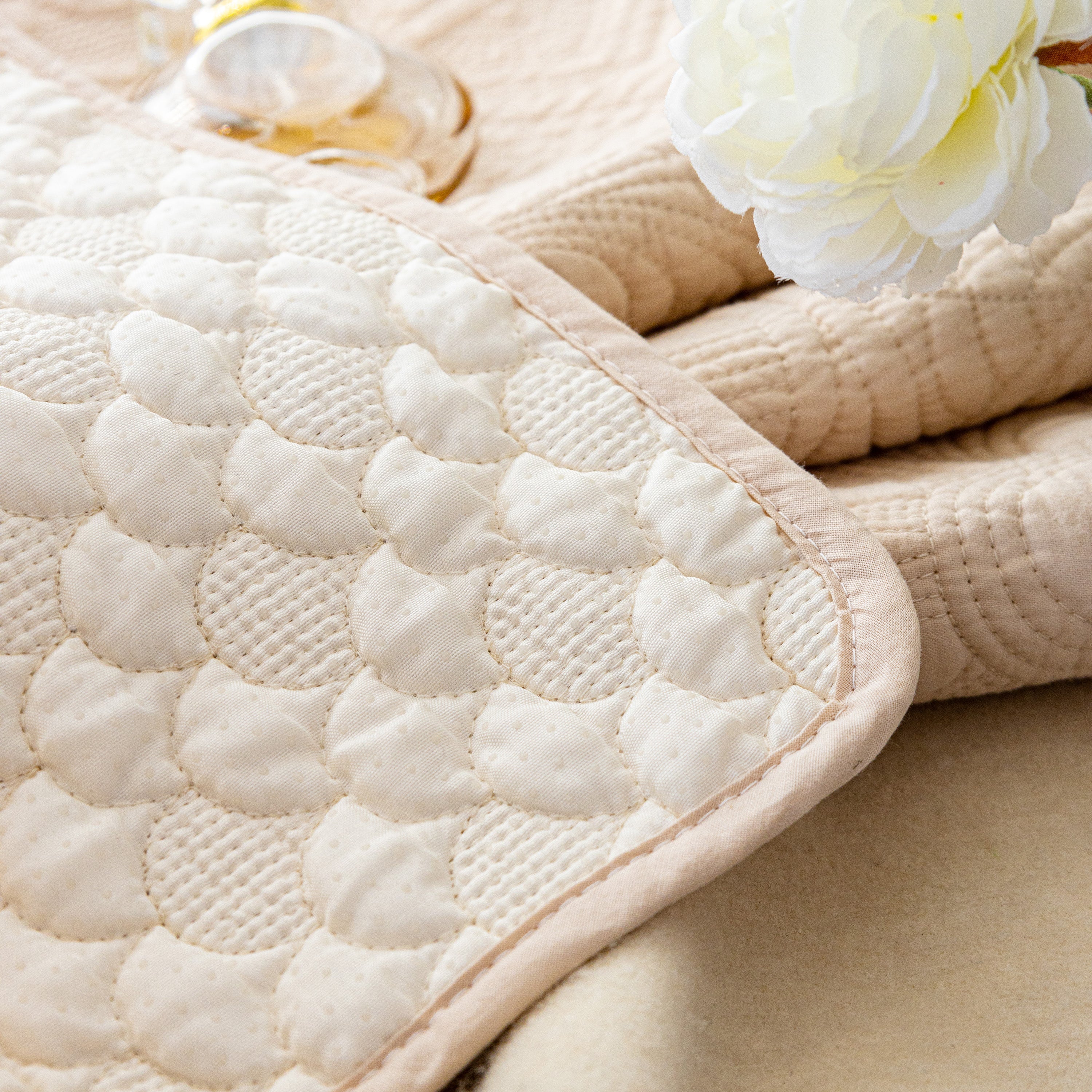 Cotton Quilted Sofa Cover, Non-Slip Couch Protector Fits Backrest, Seat & Armrest - Image 46