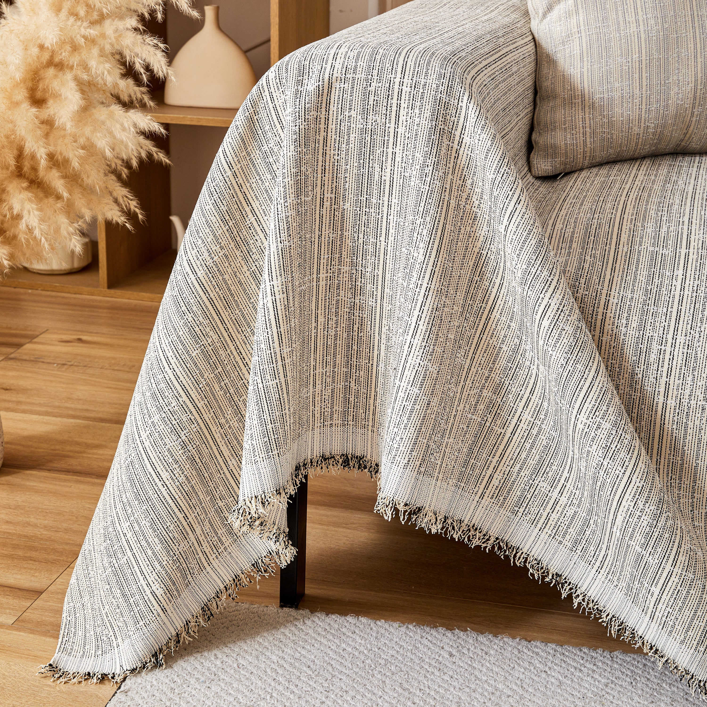 Couch Cover Blanket Couch Covers for Most Shape Sofas Washable Durable Sofa Throw Cover with Tassels - Image 55