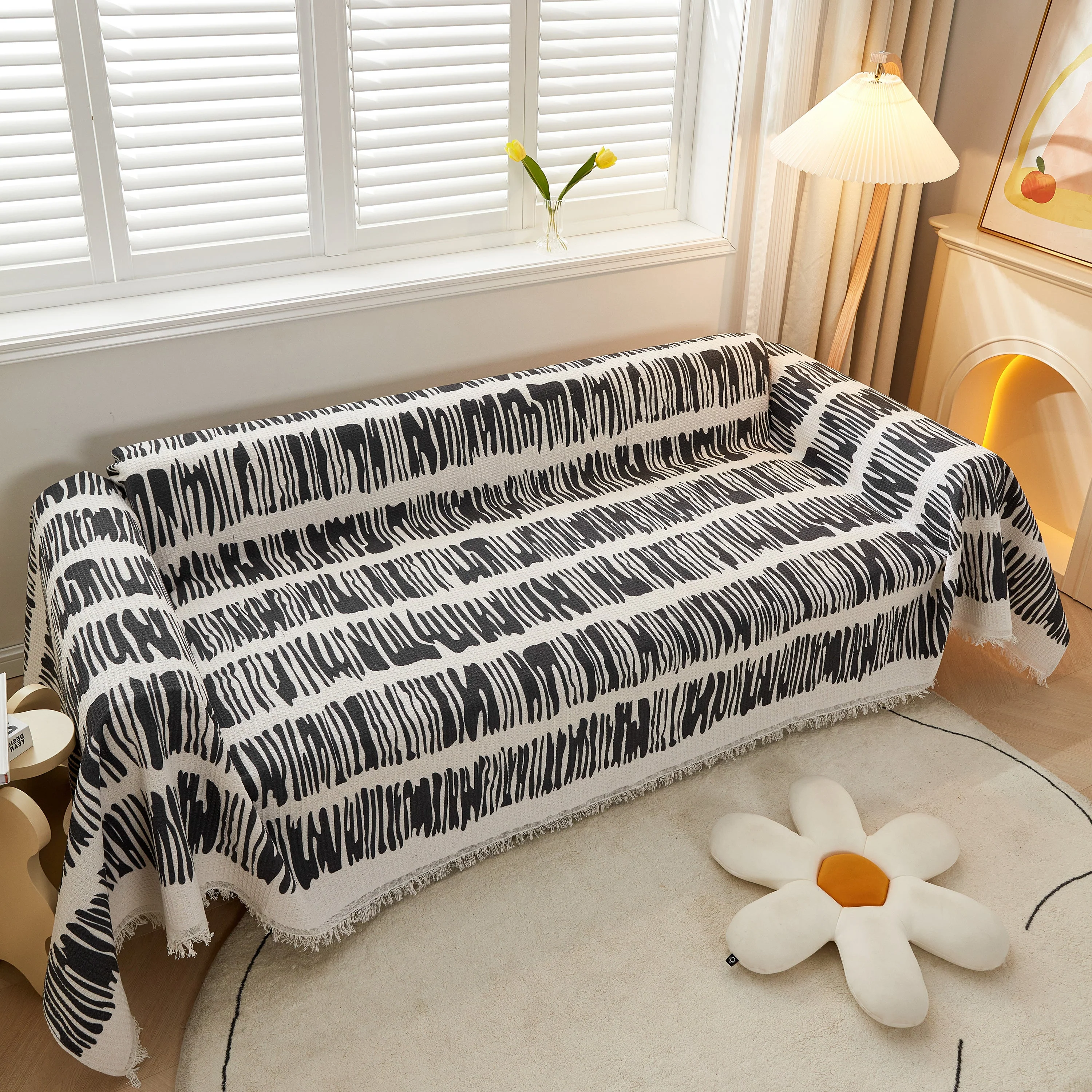 Couch Cover for Most Shape Sofas, Waffle Lattice Sofa Cover Throw, Washable Furniture Covers for Pets - Image 32