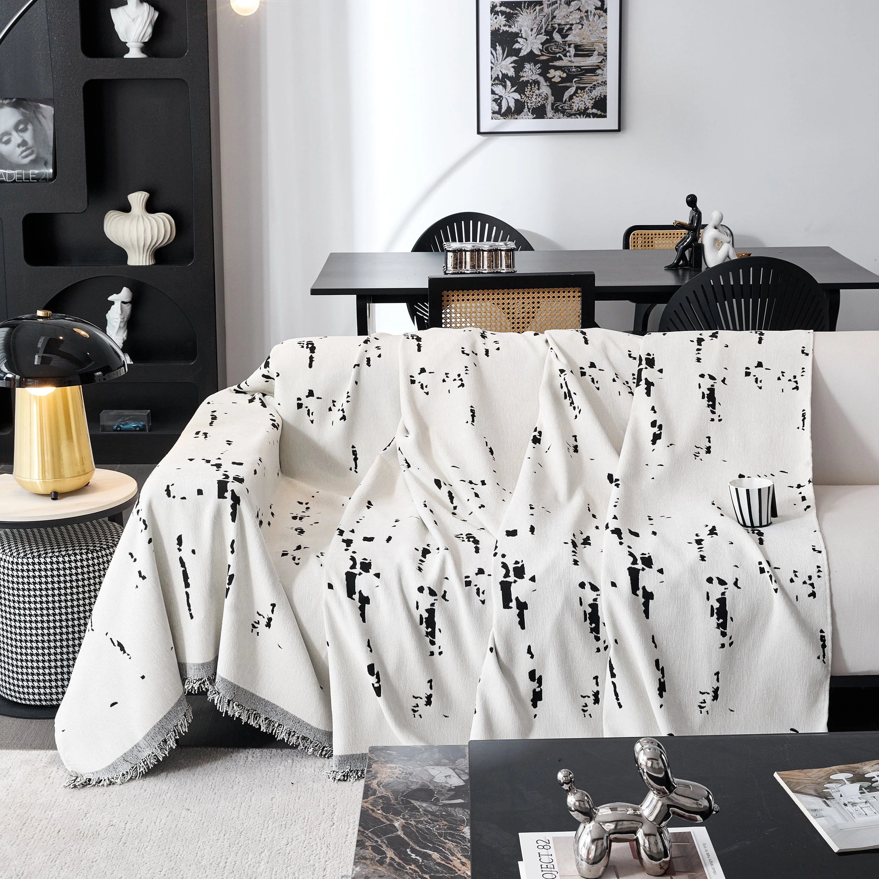Couch Cover Reversible Chenille Sofa Slipcover for Sectional Multi-Use Decorative Couch Protector - Image 11