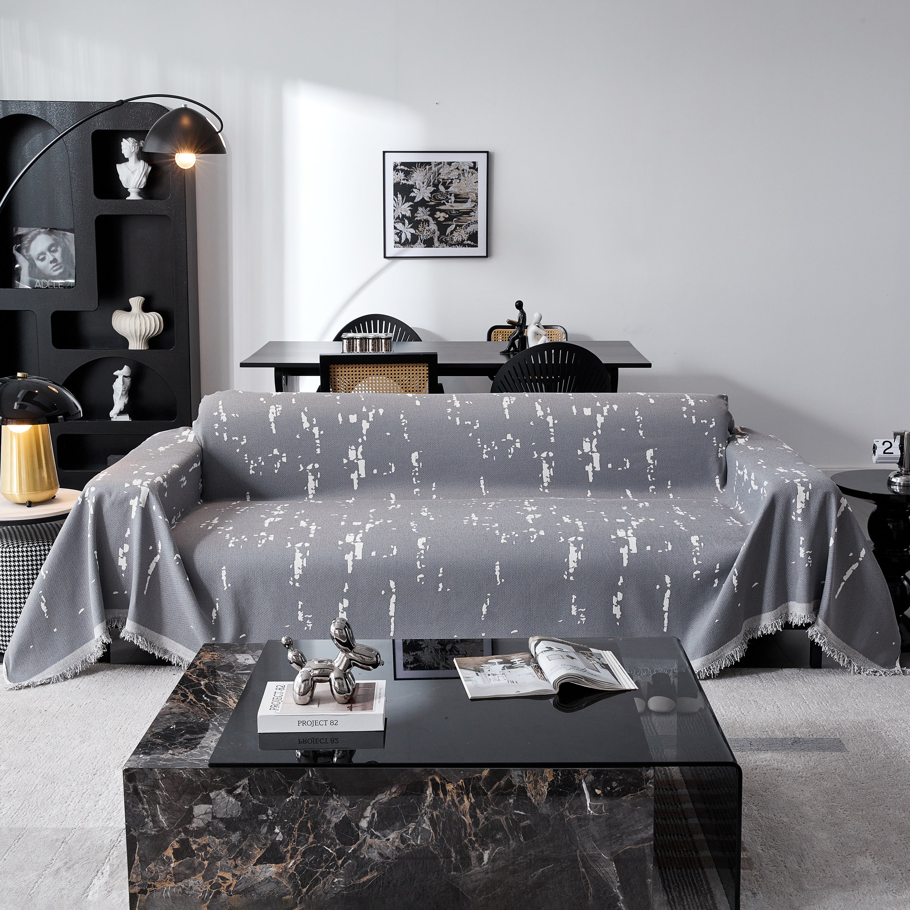 Couch Cover Reversible Chenille Sofa Slipcover for Sectional Multi-Use Decorative Couch Protector - Image 34