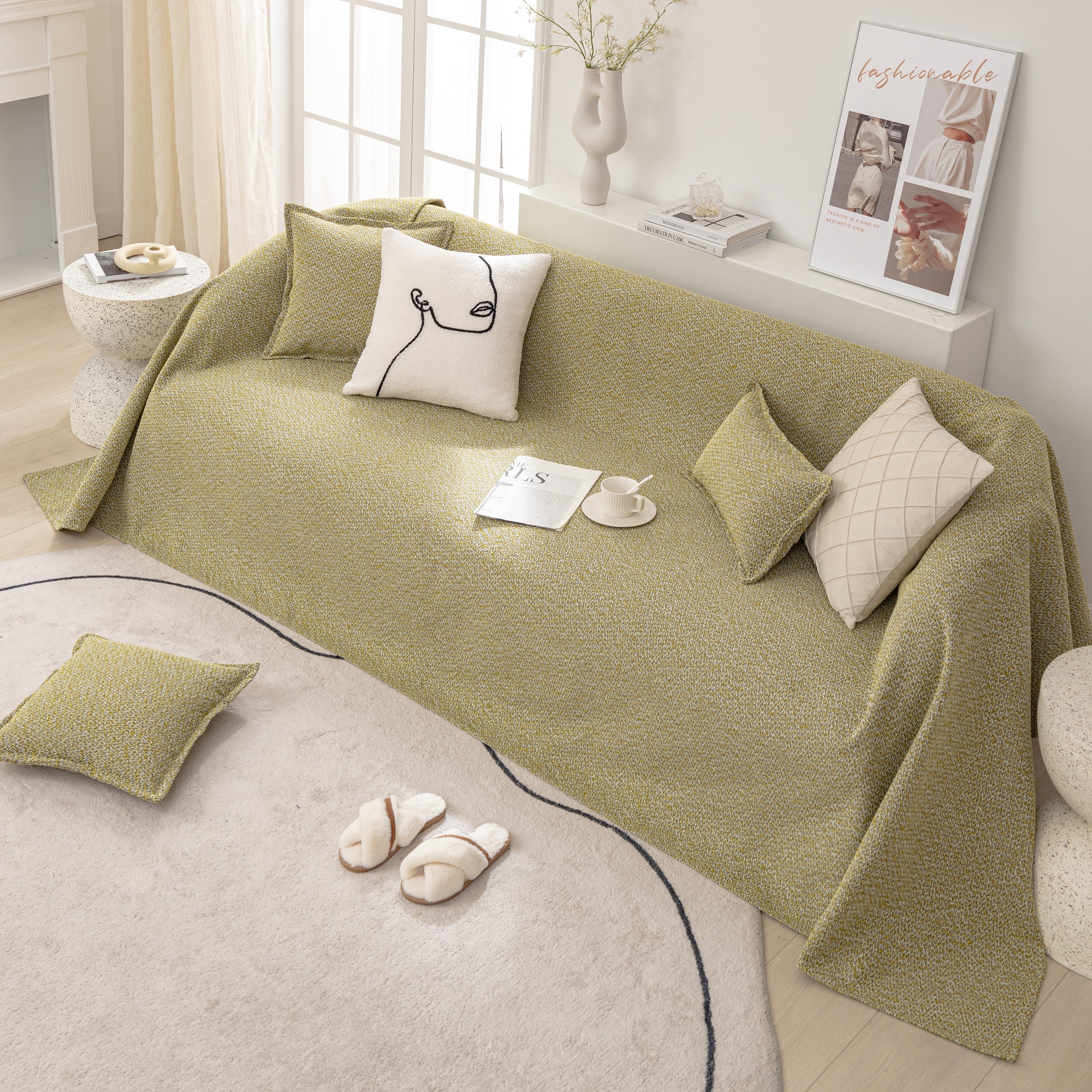 Couch Non Slip Covers for Sectionals, Sofa Cover Blanket, Extra Large Cover Throws for Couches - Image 13