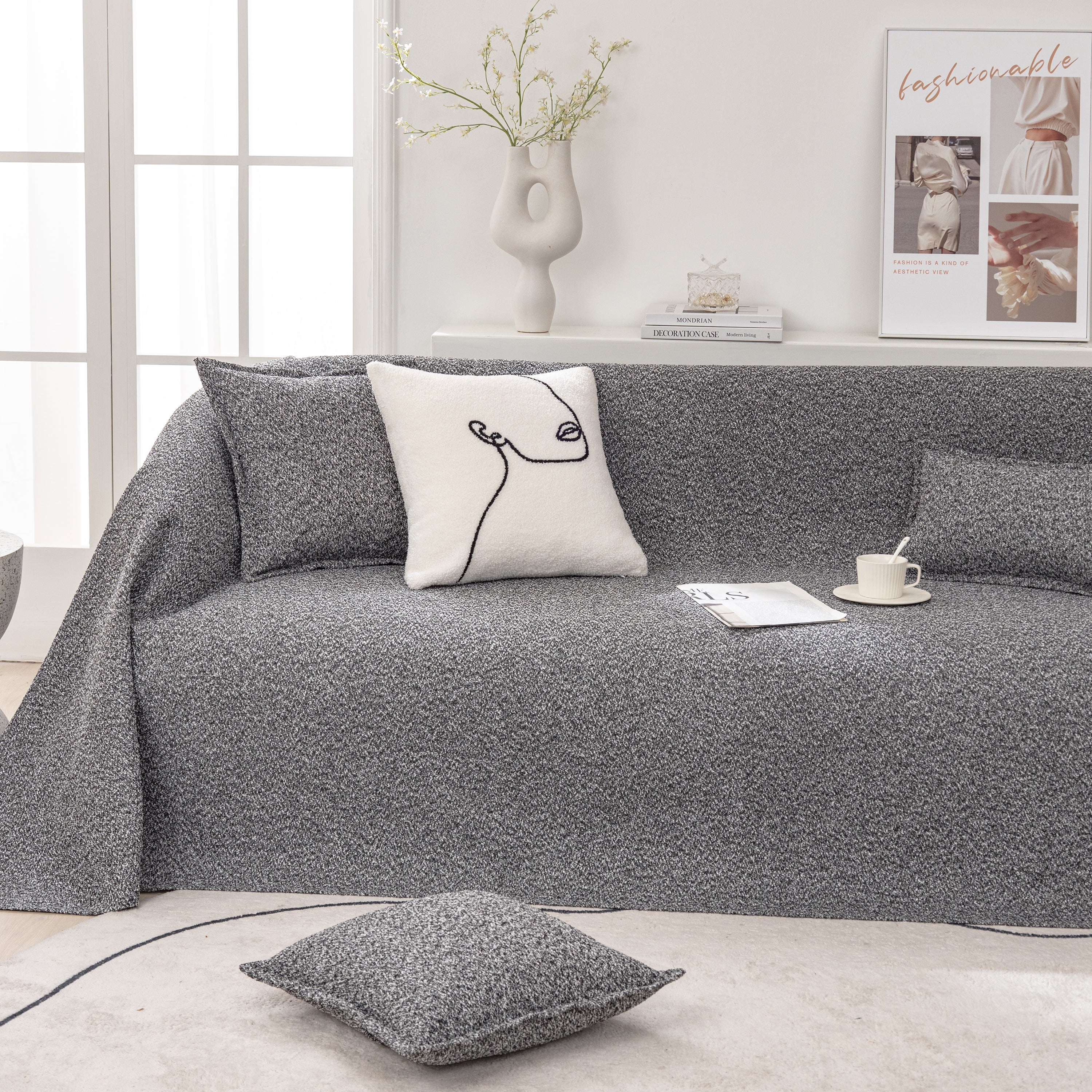 Couch Non Slip Covers for Sectionals, Sofa Cover Blanket, Extra Large Cover Throws for Couches - Image 22
