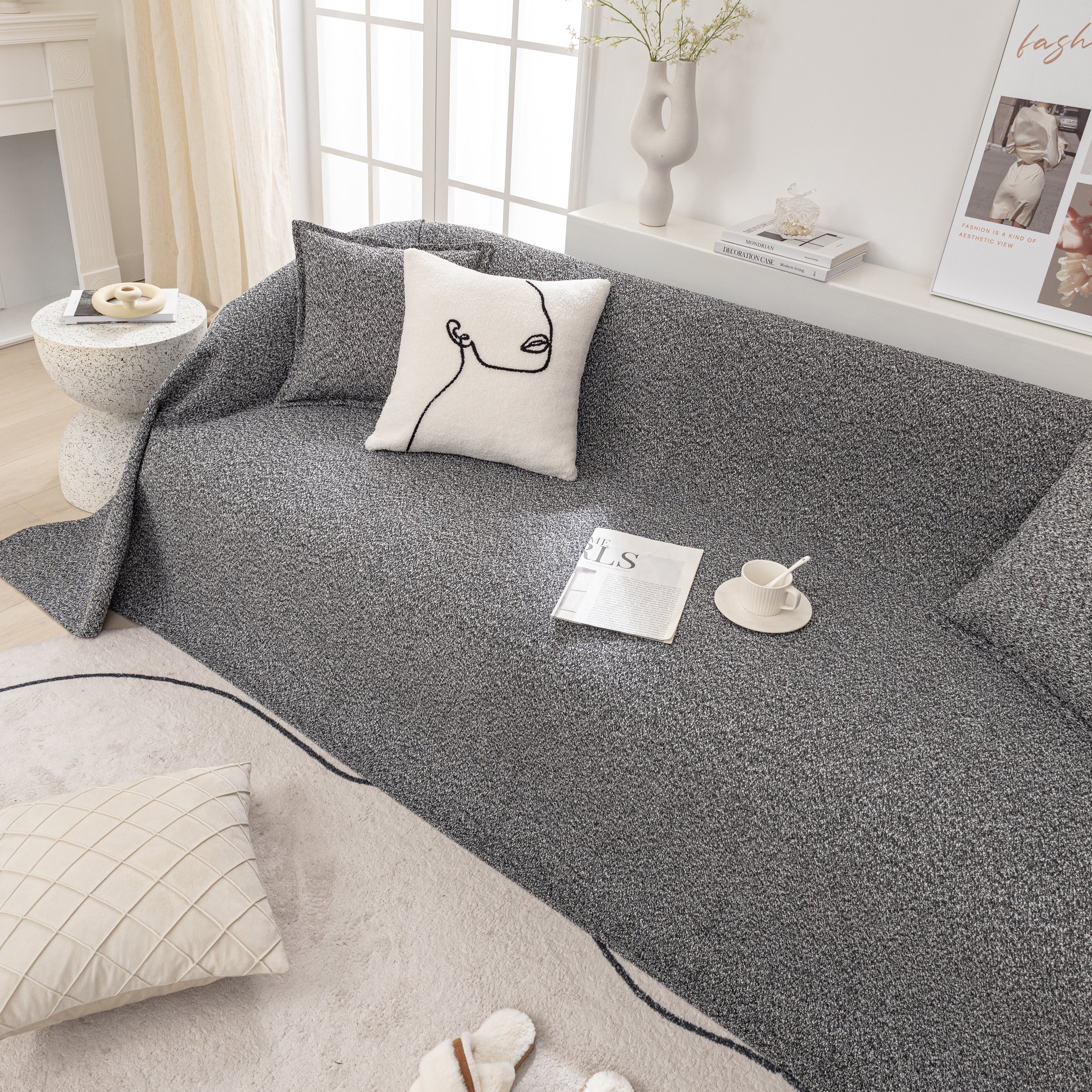 Couch Non Slip Covers for Sectionals, Sofa Cover Blanket, Extra Large Cover Throws for Couches - Image 24